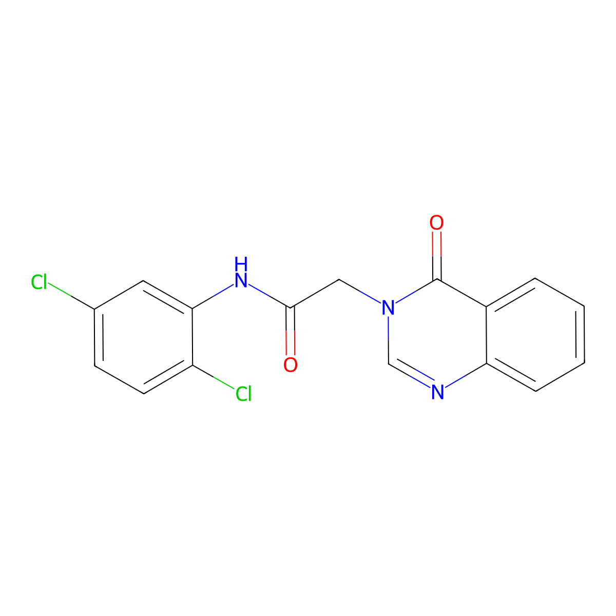 N-(2,5-dichlorophenyl)-2-(4-oxoquinazolin-3-yl)acetamide molecular structure, CAS 374640-55-8