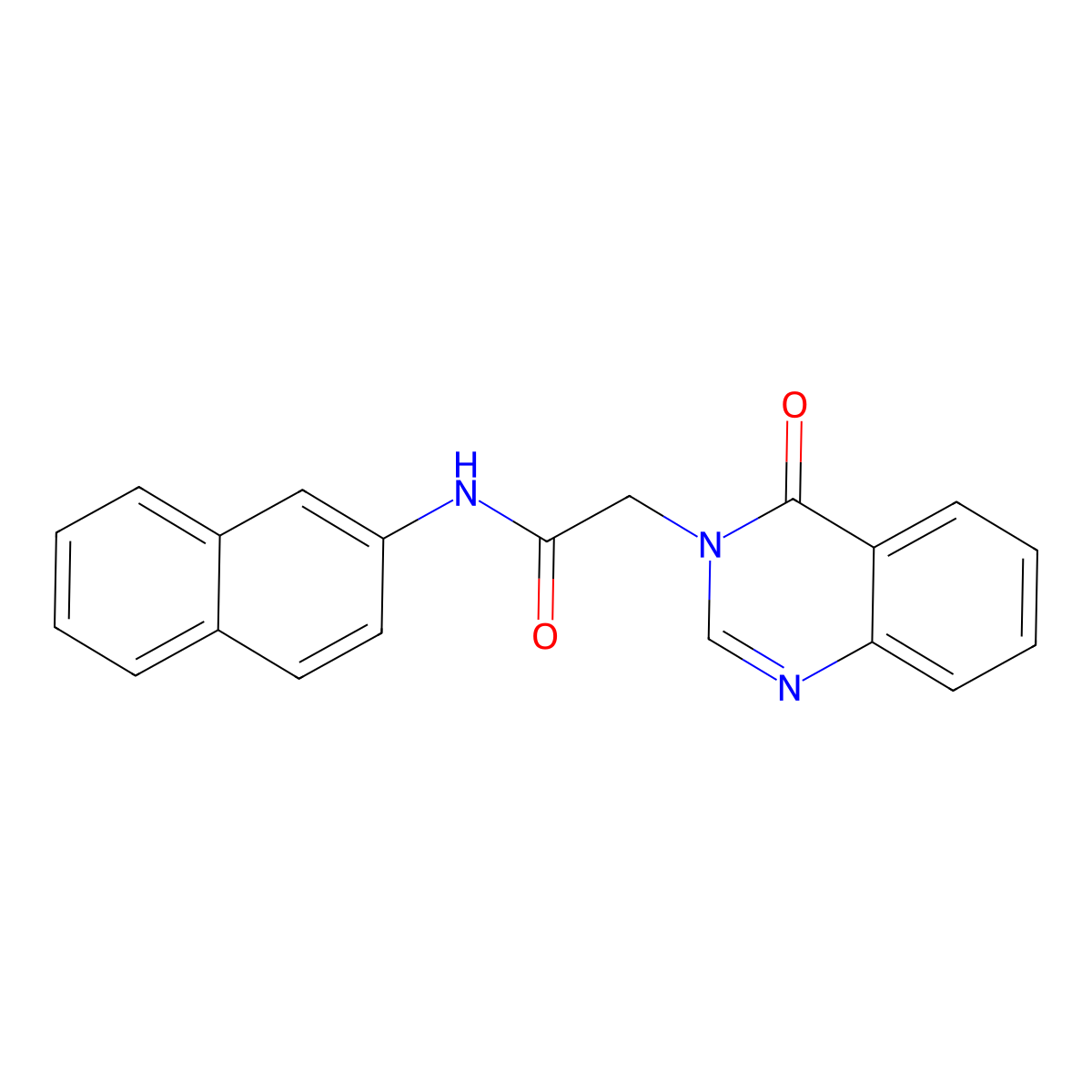 N-naphthalen-2-yl-2-(4-oxoquinazolin-3-yl)acetamide molecular structure, CAS 374640-59-2