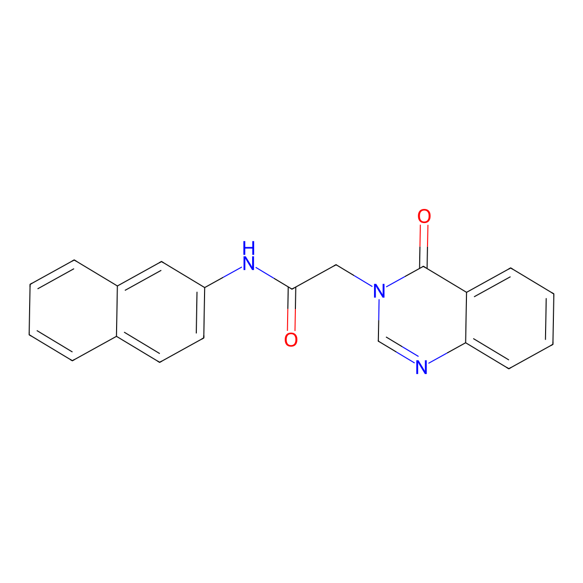 N-naphthalen-2-yl-2-(4-oxoquinazolin-3-yl)acetamide molecular structure, CAS 374640-59-2