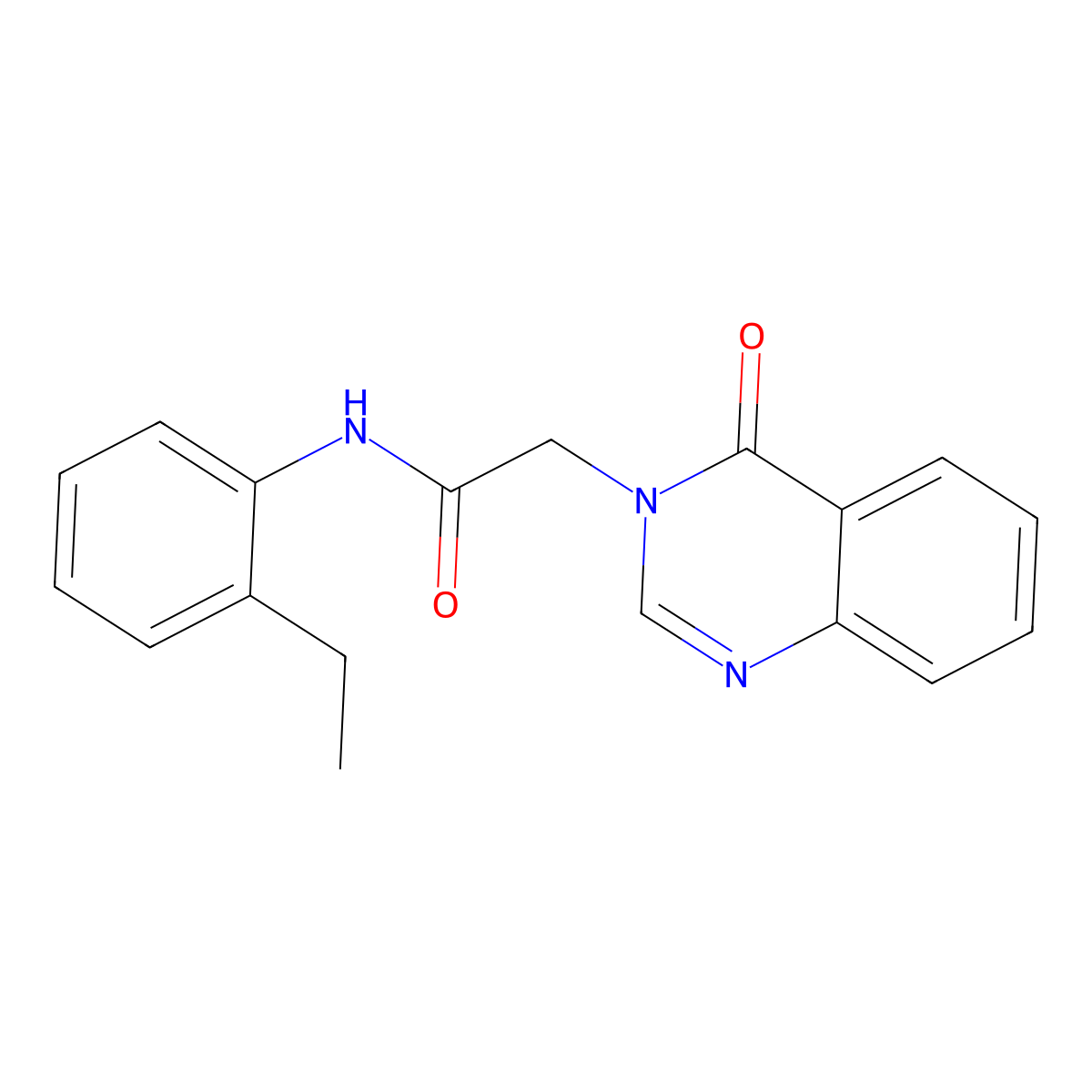N-(2-ethylphenyl)-2-(4-oxoquinazolin-3-yl)acetamide molecular structure, CAS 374641-12-0