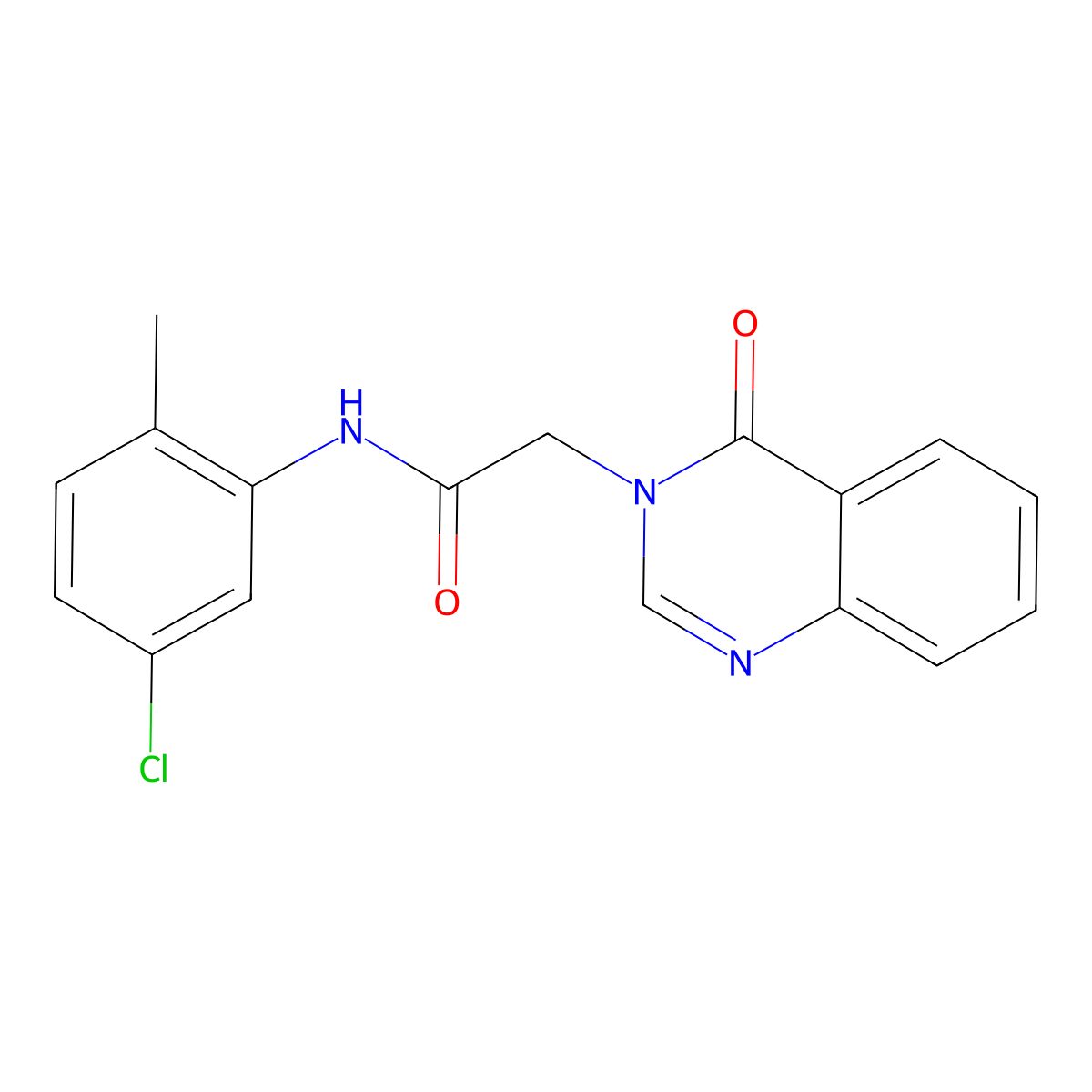 N-(5-chloro-2-methylphenyl)-2-(4-oxo-3(4H)-quinazolinyl)acetamide molecular structure, CAS 374641-18-6