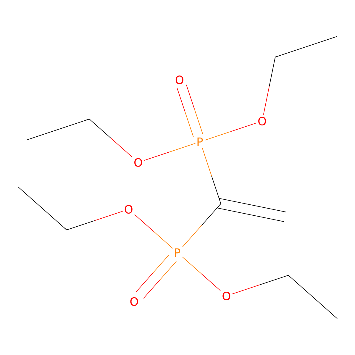 Tetraethyl vinylidene phosphonate molecular structure, CAS 37465-31-9