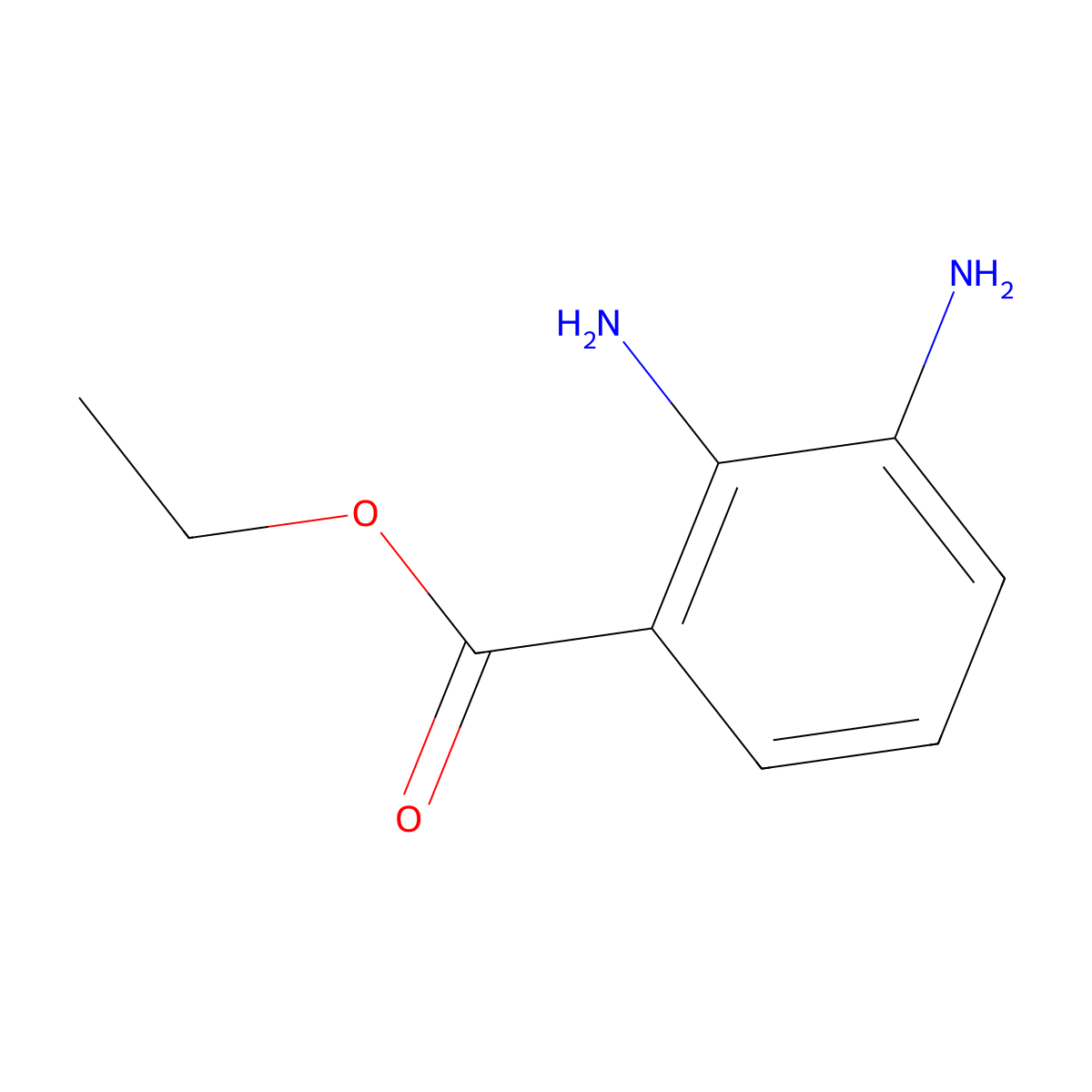 Ethyl 2,3-diaminobenzoate molecular structure, CAS 37466-88-9