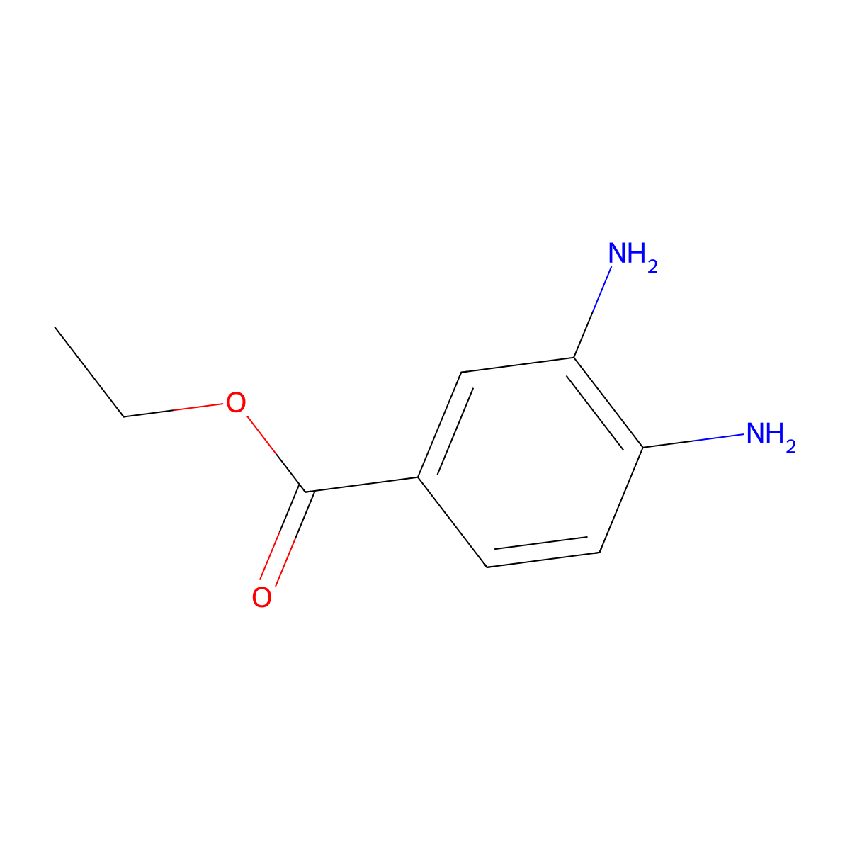 Ethyl 3,4-Diaminobenzoate molecular structure, CAS 37466-90-3