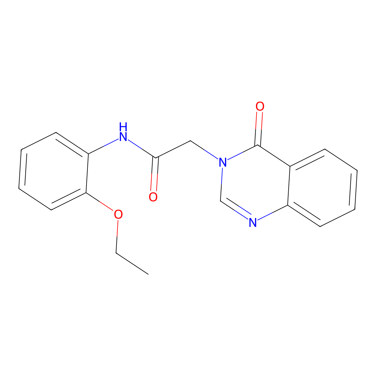 N-(2-ethoxyphenyl)-2-(4-oxo-3(4H)-quinazolinyl)acetamide molecular structure, CAS 374678-53-2