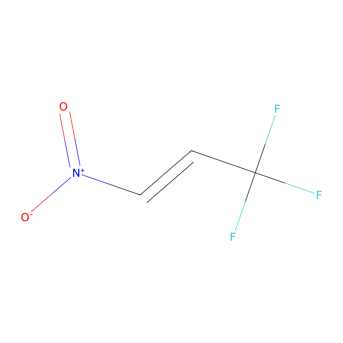 (1E)-3,3,3-trifluoro-1-nitroprop-1-ene molecular structure, CAS 37468-00-1