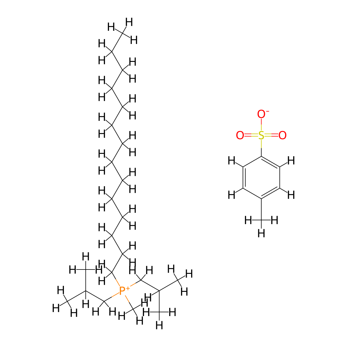 Tri-i-butyl(methyl)phosphonium tosylate molecular structure, CAS 374683-35-9