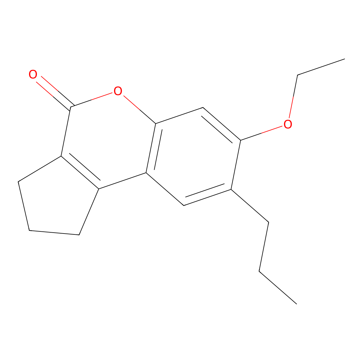 7-ethoxy-8-propyl-2,3-dihydrocyclopenta[c]chromen-4(1H)-one molecular structure, CAS 374698-26-7