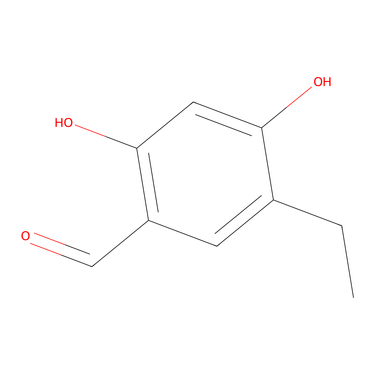5-Ethyl-2,4-dihydroxybenzaldehyde molecular structure, CAS 37470-83-0