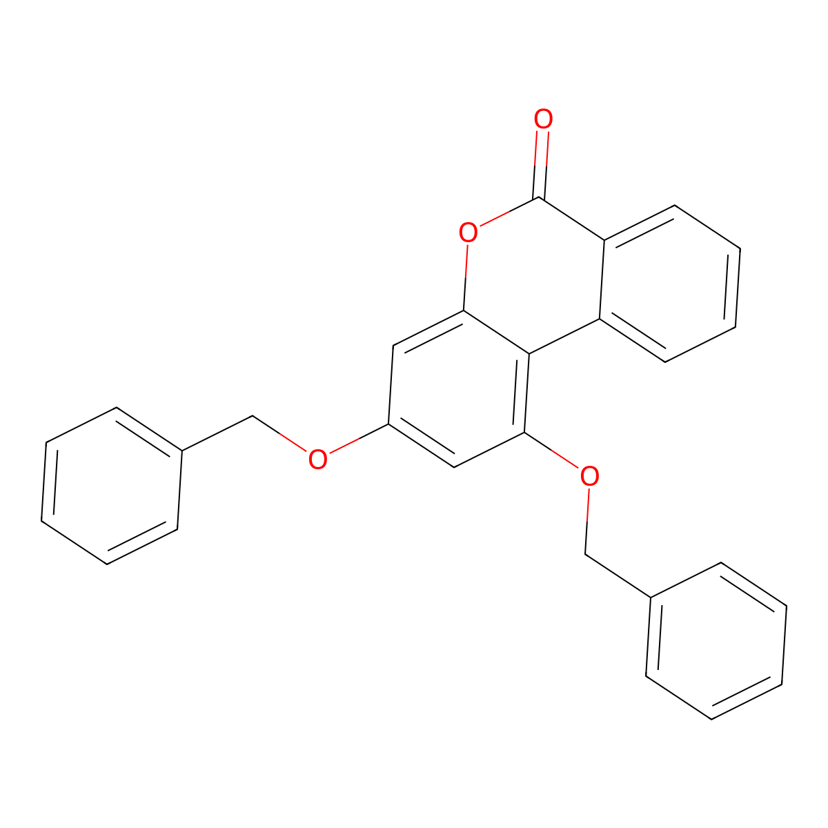 1,3-bis(benzyloxy)-6H-benzo[c]chromen-6-one molecular structure, CAS 374700-11-5