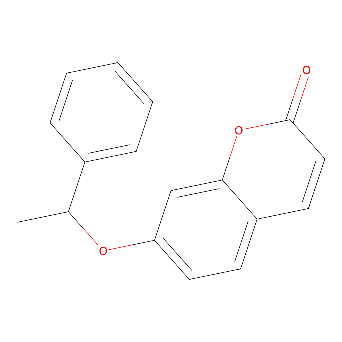 7-(1-phenylethoxy)-2H-chromen-2-one molecular structure, CAS 374701-17-4