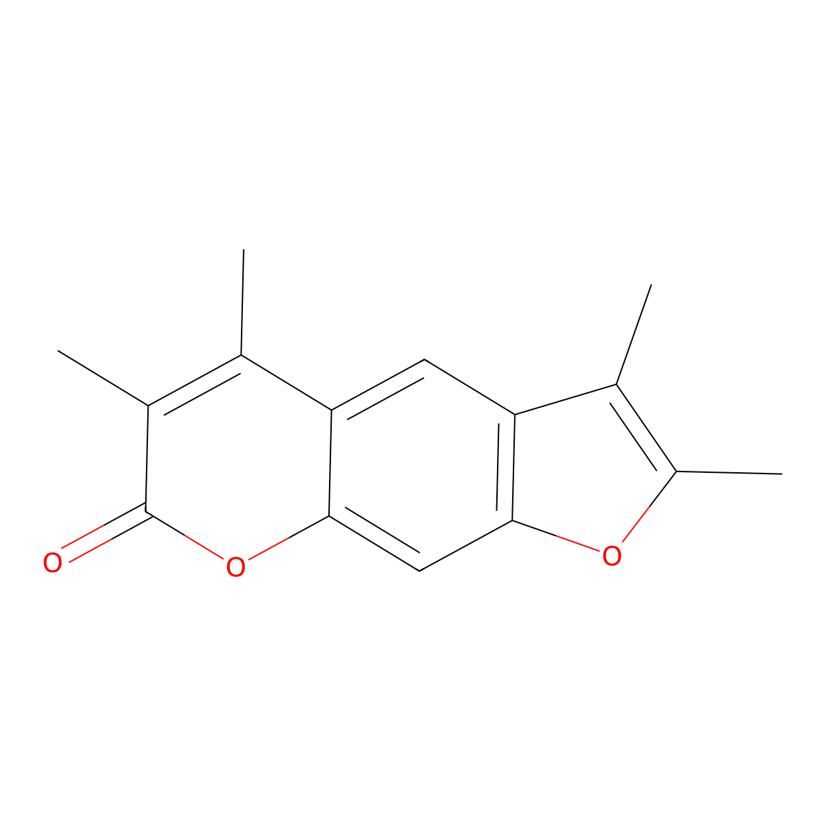2,3,5,6-tetramethyl-7H-furo[3,2-g]chromen-7-one molecular structure, CAS 374703-24-9