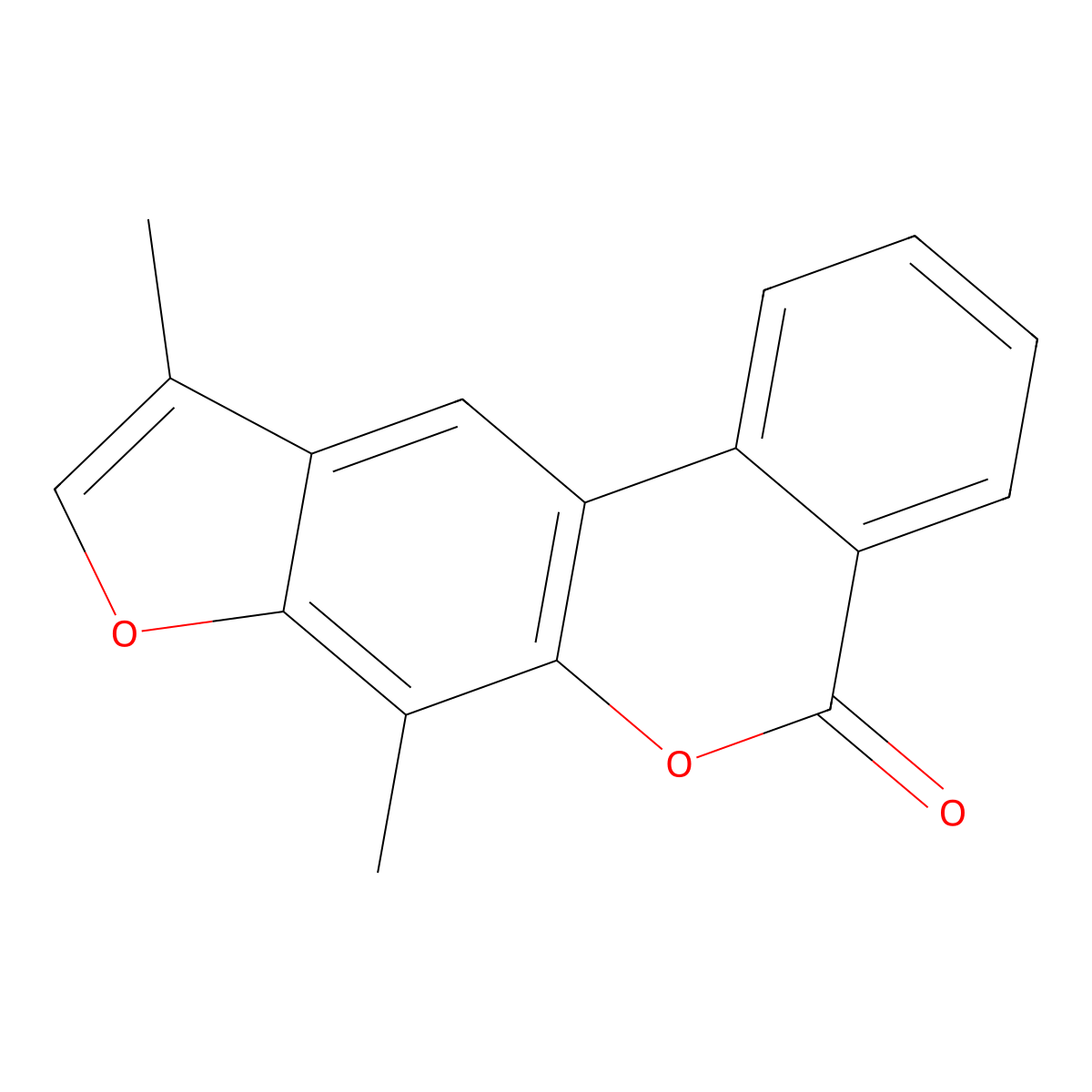 7,10-dimethyl-5H-benzo[c]furo[3,2-g]chromen-5-one molecular structure, CAS 374703-97-6