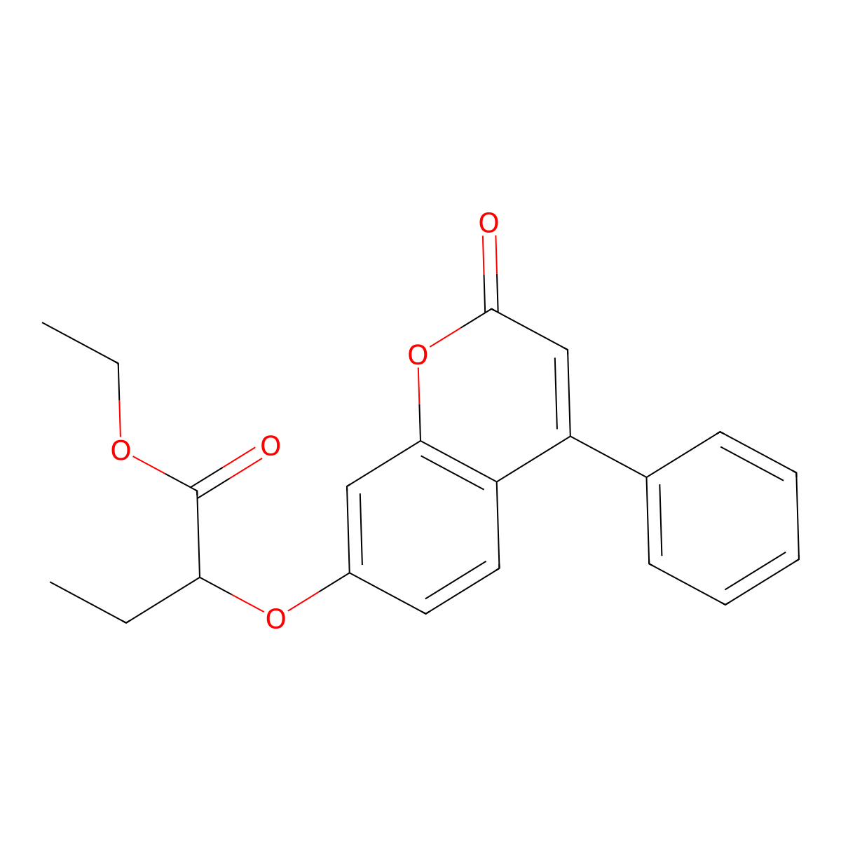 ethyl 2-[(2-oxo-4-phenyl-2H-chromen-7-yl)oxy]butanoate molecular structure, CAS 374704-01-5