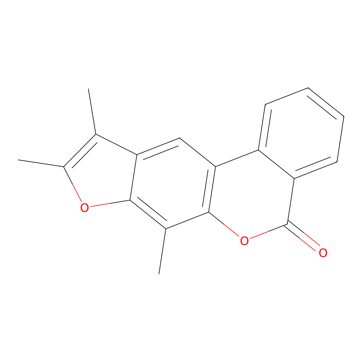 7,9,10-trimethyl-5H-benzo[c]furo[3,2-g]chromen-5-one molecular structure, CAS 374704-25-3