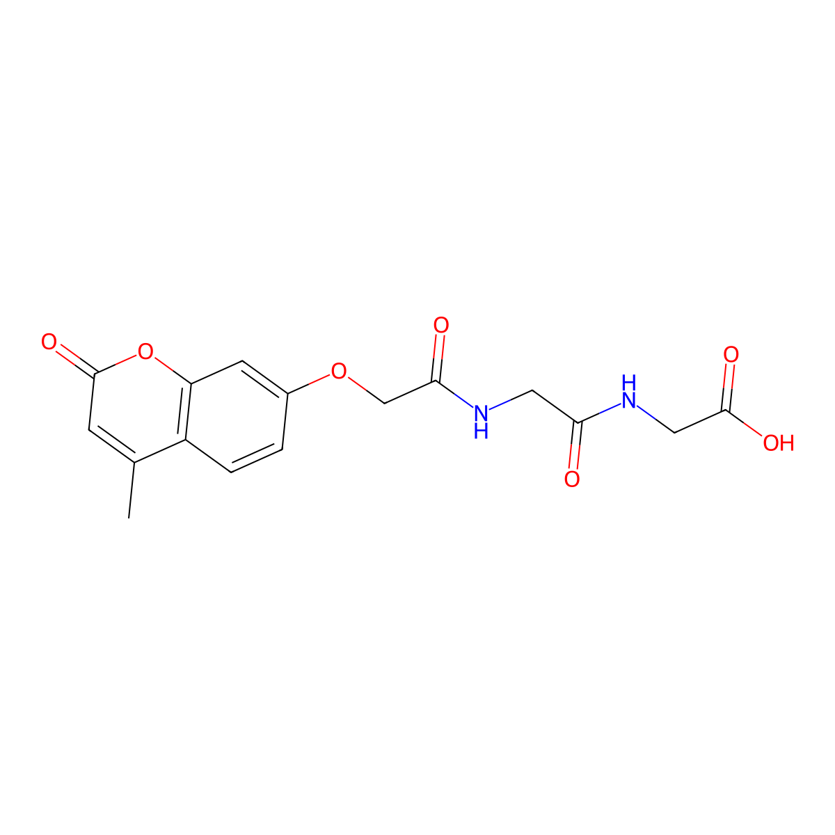 N-{[(4-methyl-2-oxo-2H-chromen-7-yl)oxy]acetyl}glycylglycine molecular structure, CAS 374704-35-5