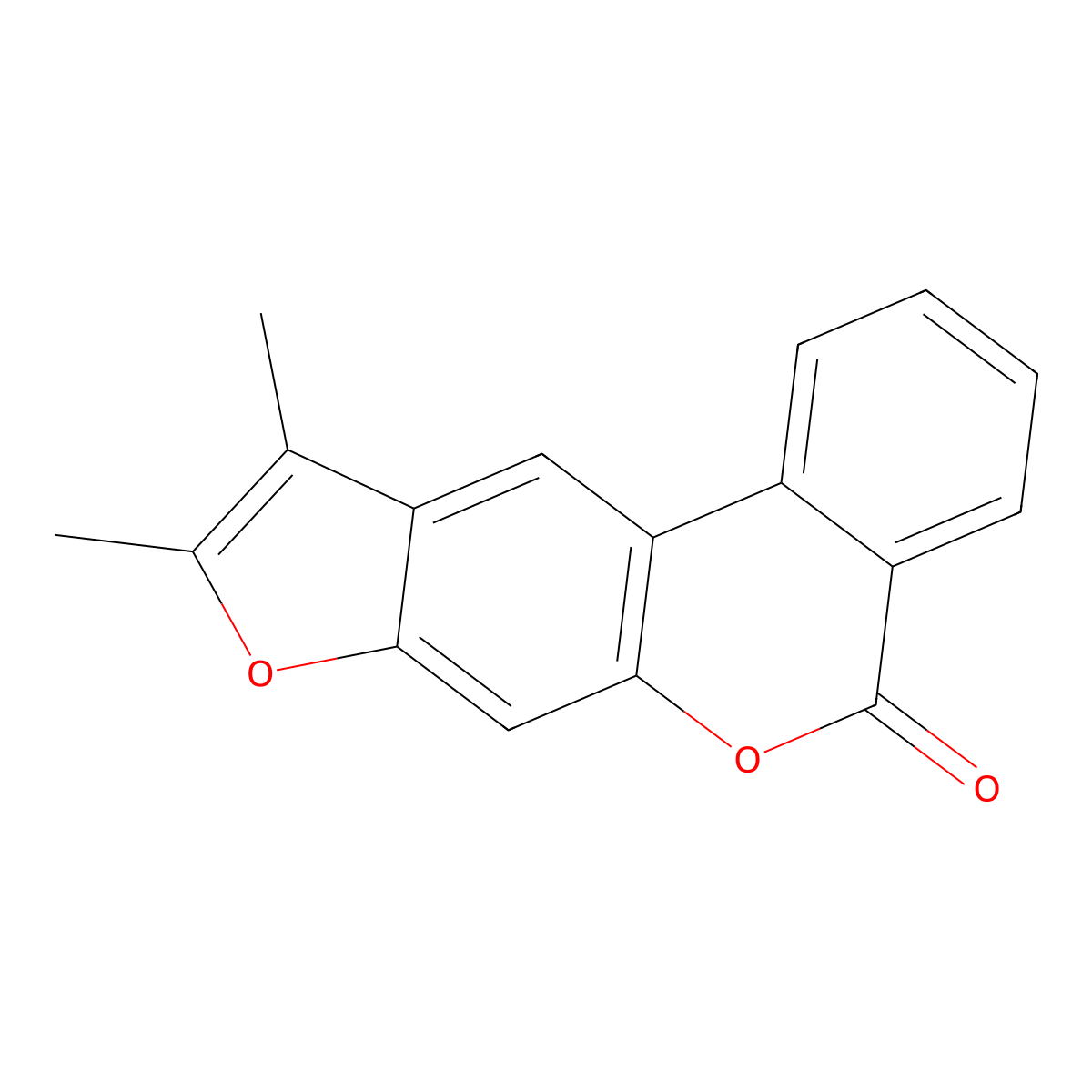 9,10-Dimethyl-[1]benzofuro[6,5-c]isochromen-5-one molecular structure, CAS 374704-71-9