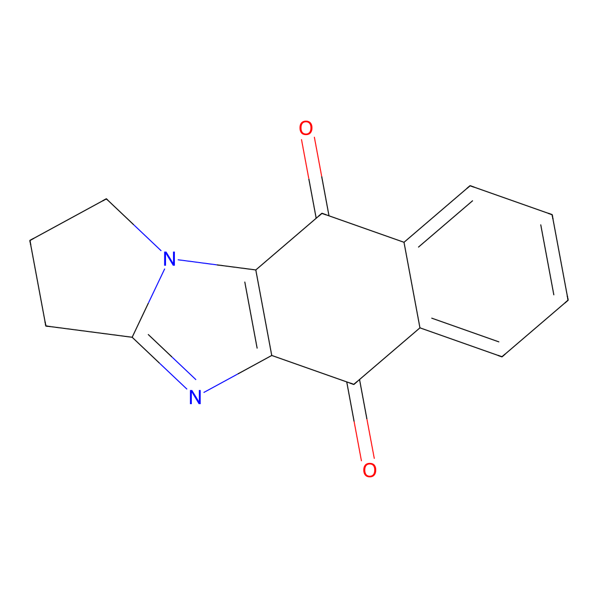 2,3-dihydro-1H-naphtho[2,3-d]pyrrolo[1,2-a]imidazole-5,10-dione molecular structure, CAS 374705-58-5