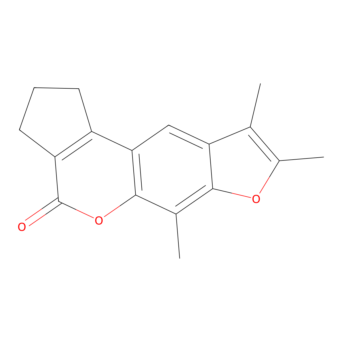 6,8,9-trimethyl-2,3-dihydrocyclopenta[c]furo[3,2-g]chromen-4(1H)-one molecular structure, CAS 374706-17-9