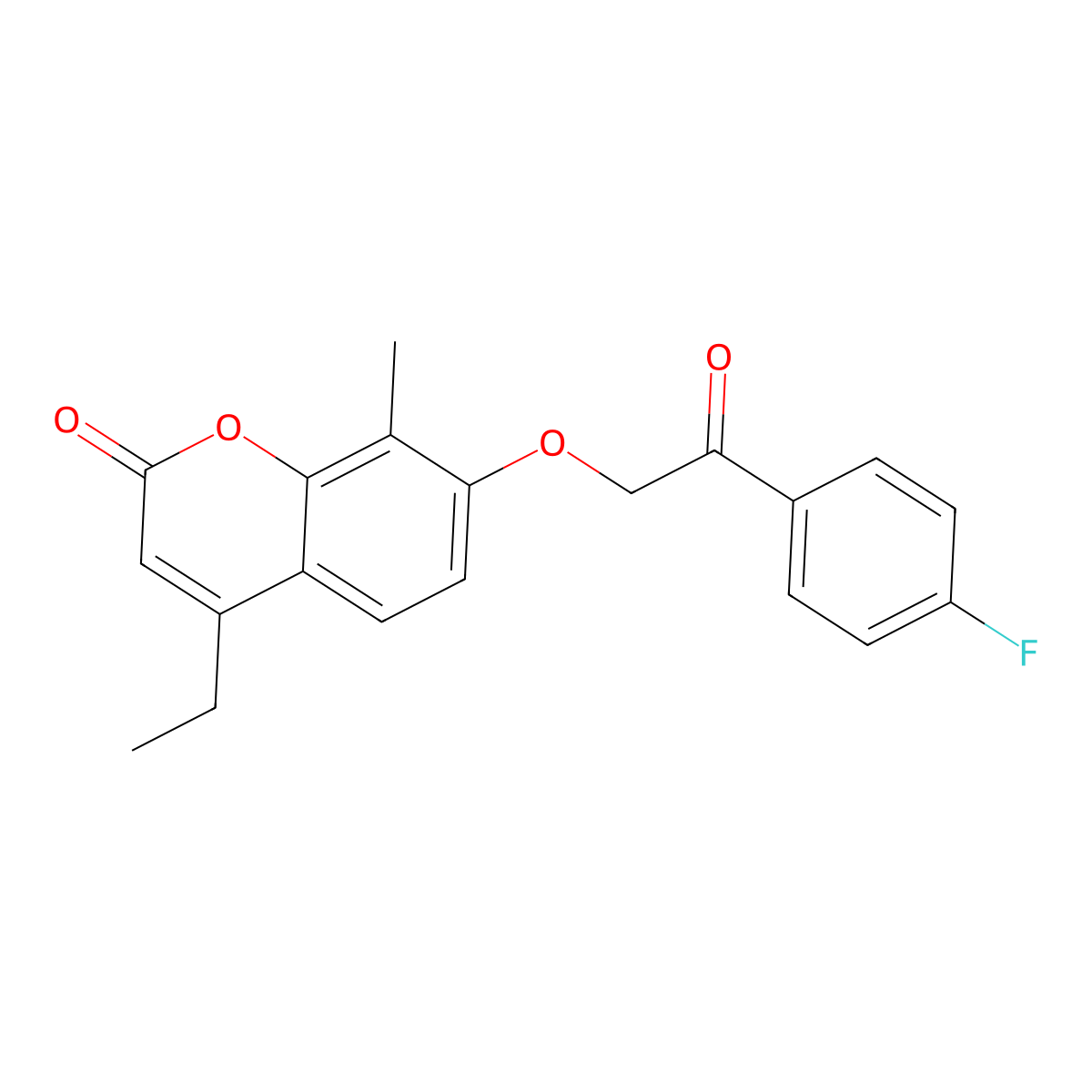 4-ethyl-7-[2-(4-fluorophenyl)-2-oxoethoxy]-8-methyl-2H-chromen-2-one molecular structure, CAS 374707-59-2