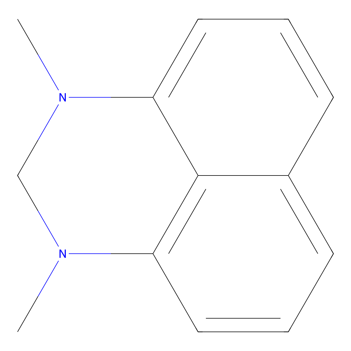 2,3-Dihydro-1,3-dimethyl-1H-perimidine molecular structure, CAS 37471-00-4