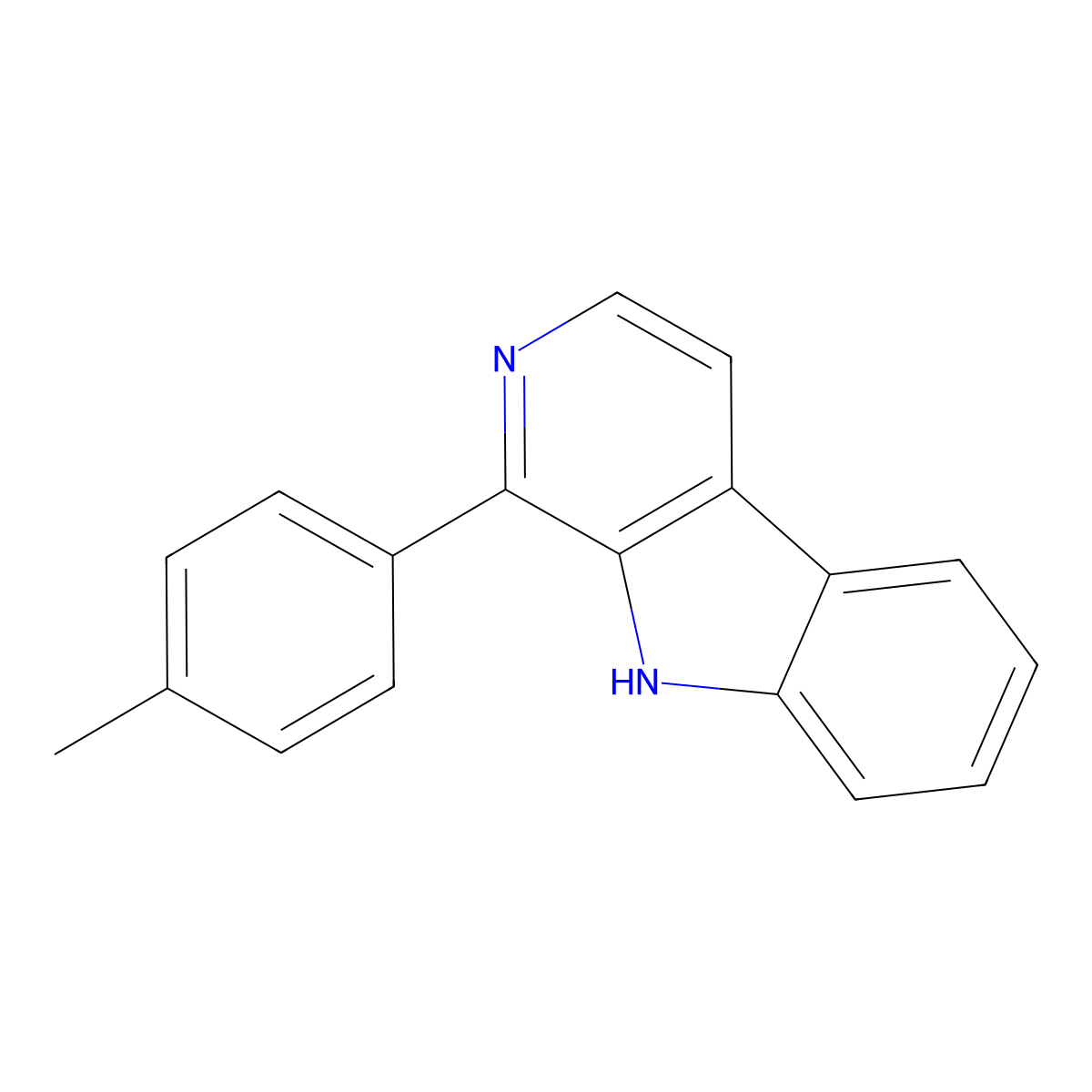 1-(4-methylphenyl)-9H-beta-carboline molecular structure, CAS 374710-55-1