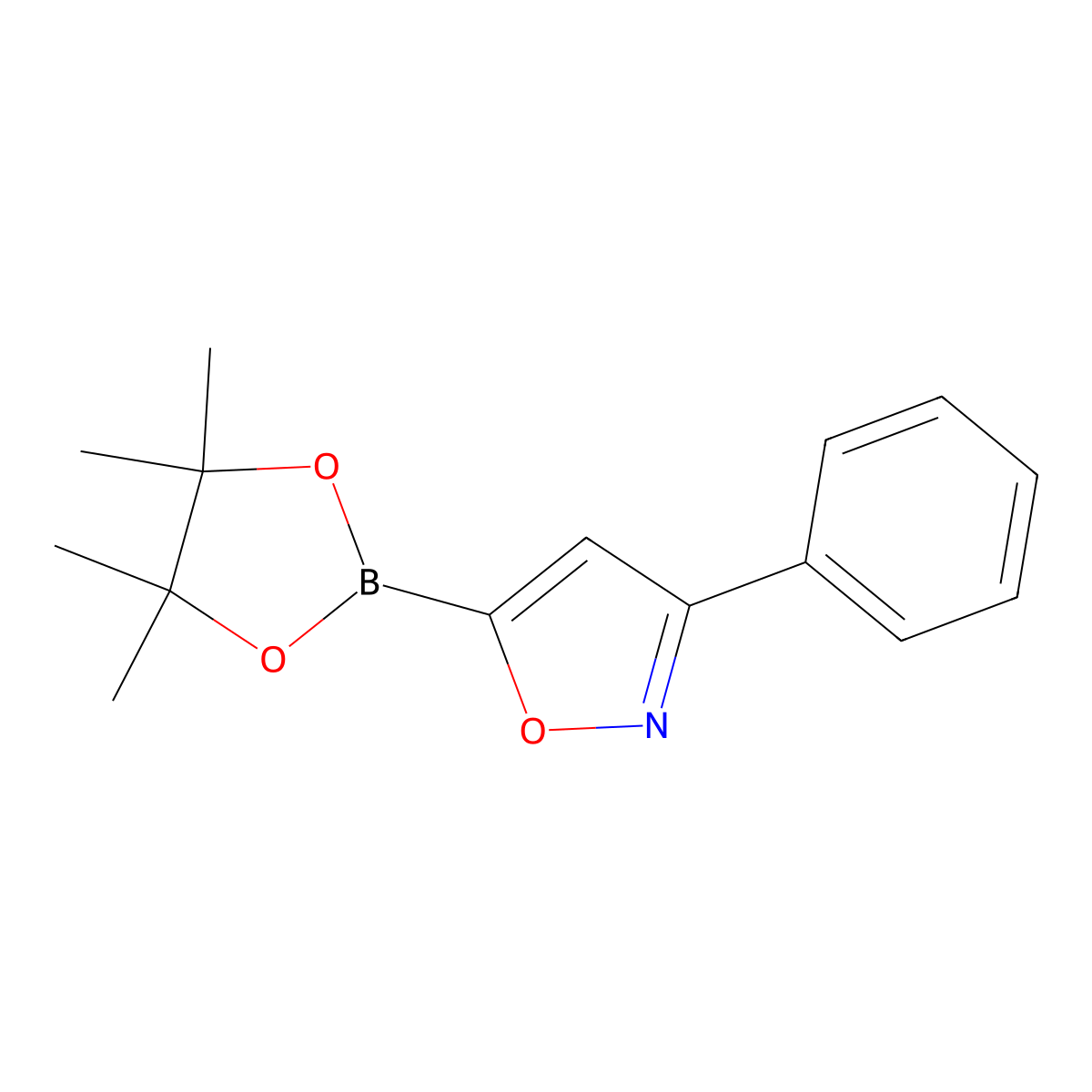 3-Phenyl-5-(4,4,5,5-tetramethyl-1,3,2-dioxaborolan-2-yl)-1,2-oxazole molecular structure, CAS 374715-22-7