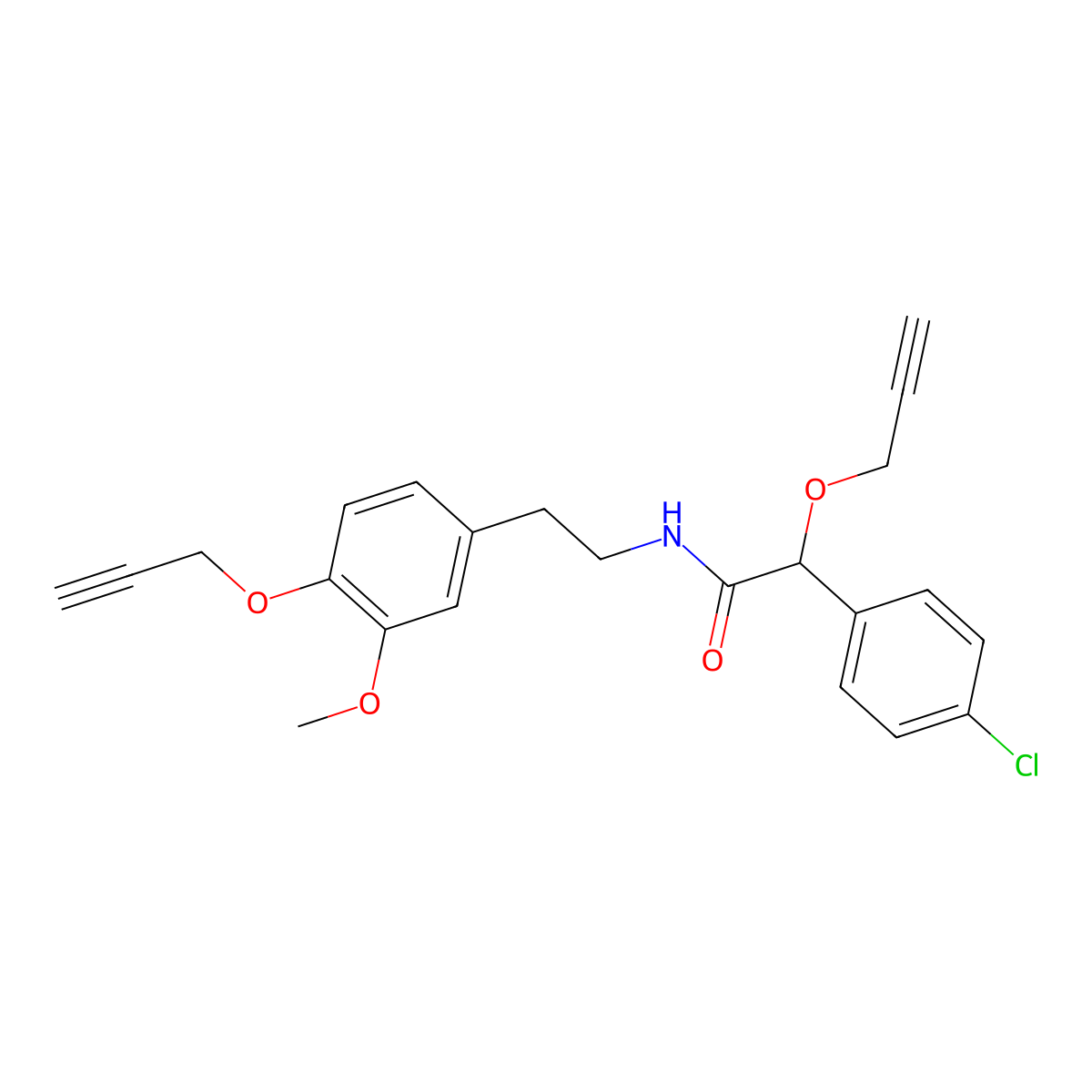Mandipropamid molecular structure, CAS 374726-62-2