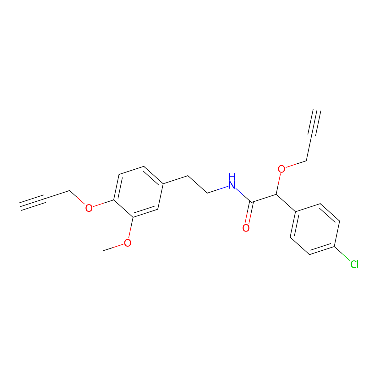 Mandipropamid molecular structure, CAS 374726-62-2