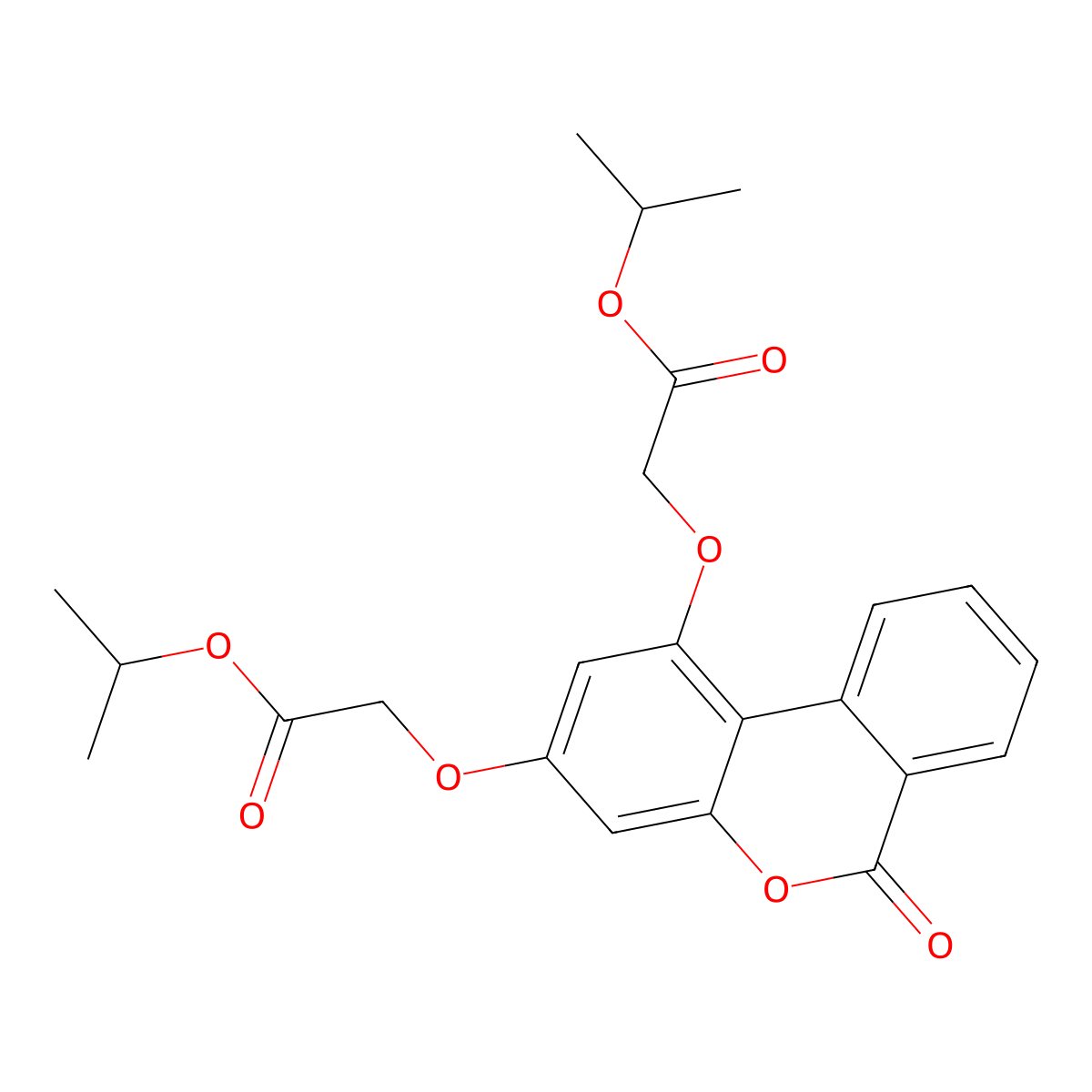 isopropyl {[1-(2-isopropoxy-2-oxoethoxy)-6-oxo-6H-benzo[c]chromen-3-yl]oxy}acetate molecular structure, CAS 374758-33-5