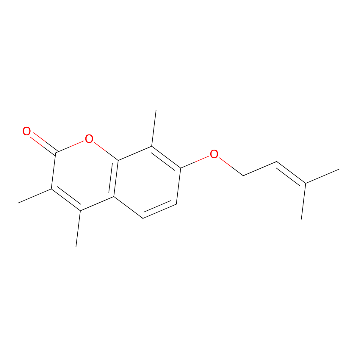 3,4,8-trimethyl-7-[(3-methylbut-2-en-1-yl)oxy]-2H-chromen-2-one molecular structure, CAS 374759-33-8