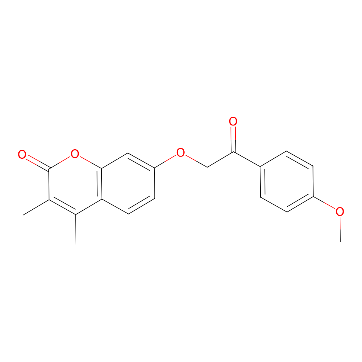 7-[2-(4-methoxyphenyl)-2-oxoethoxy]-3,4-dimethyl-2H-chromen-2-one molecular structure, CAS 374760-66-4