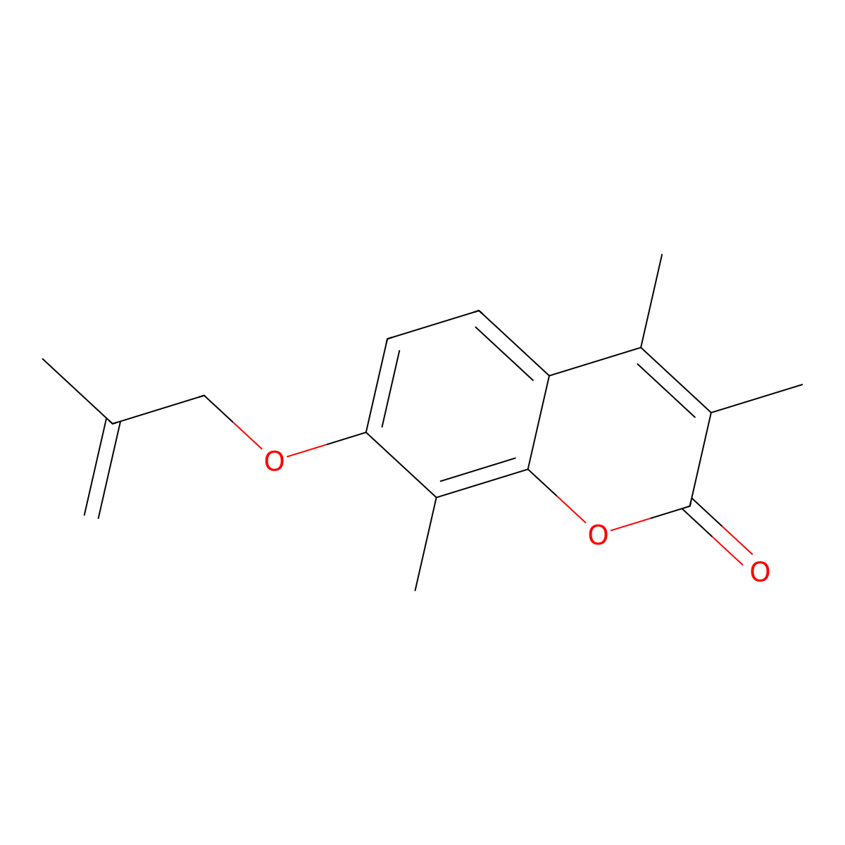 3,4,8-trimethyl-7-[(2-methylprop-2-en-1-yl)oxy]-2H-chromen-2-one molecular structure, CAS 374762-15-9