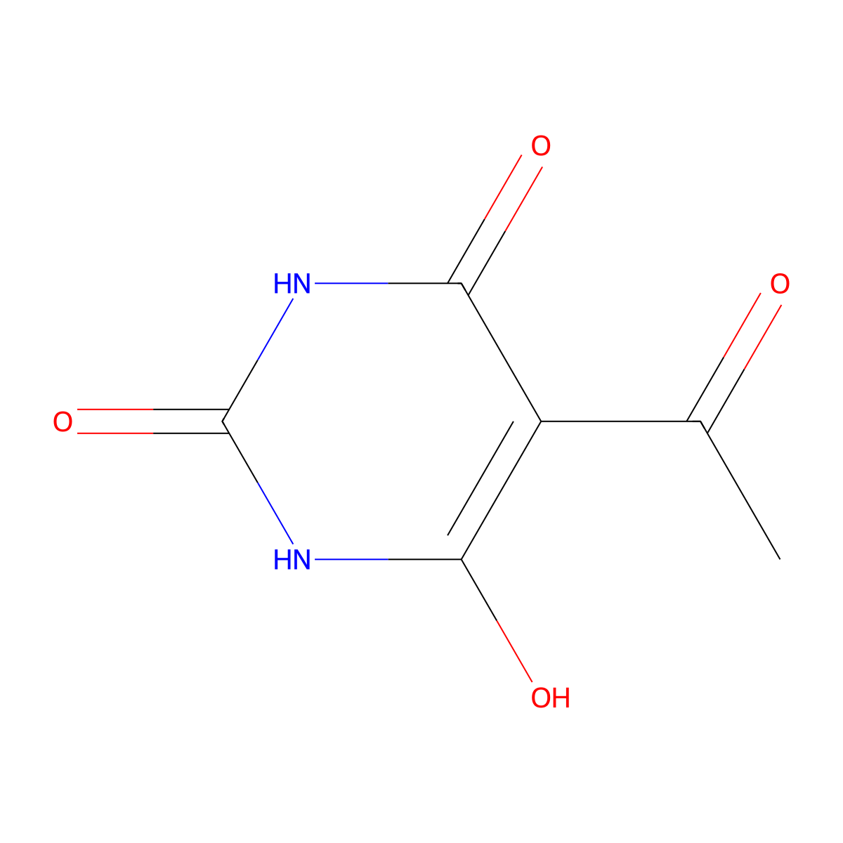 5-(1-Hydroxyethylidene)pyrimidine-2,4,6(1H,3H,5H)-trione molecular structure, CAS 374762-40-0