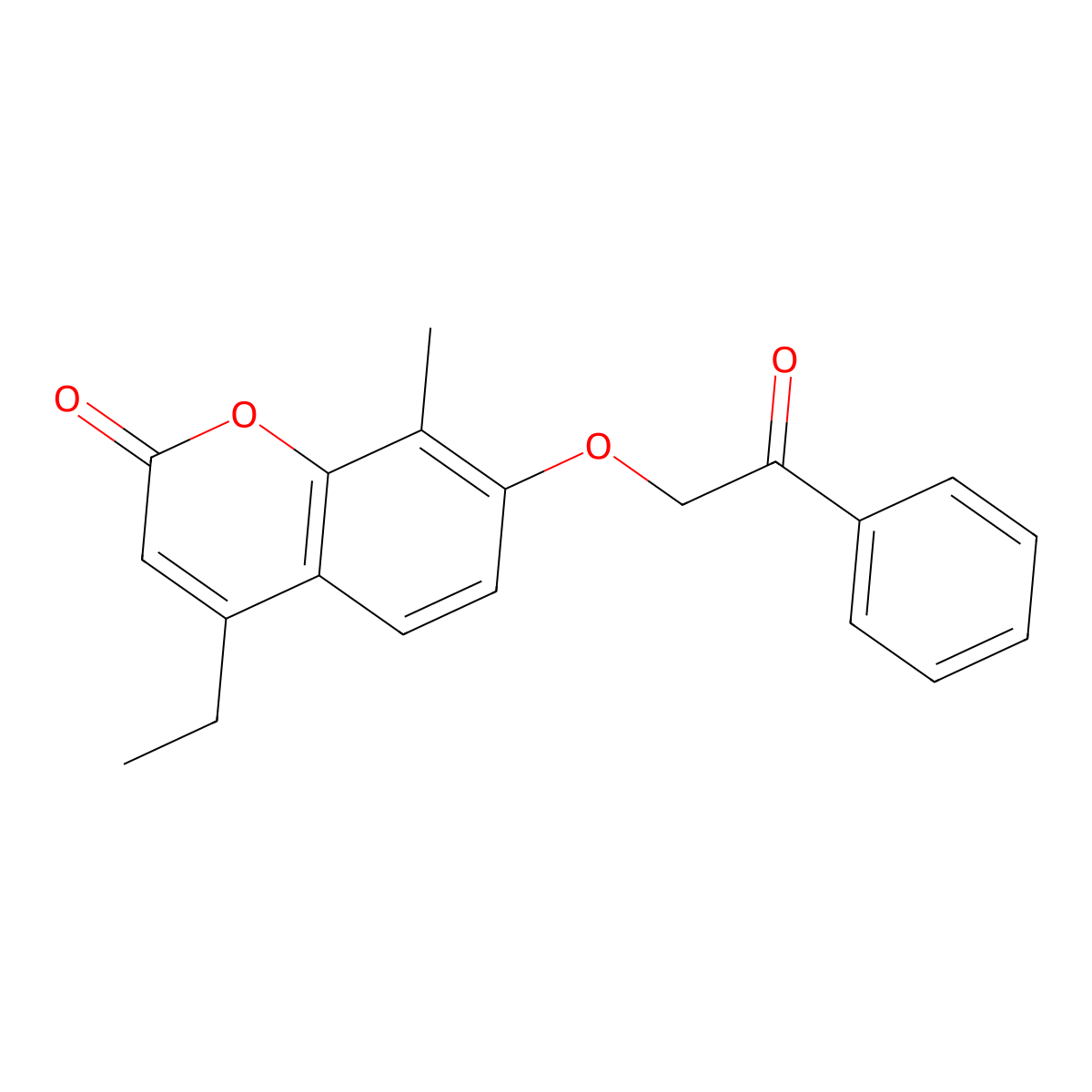 4-ethyl-8-methyl-7-(2-oxo-2-phenylethoxy)-2H-chromen-2-one molecular structure, CAS 374762-42-2