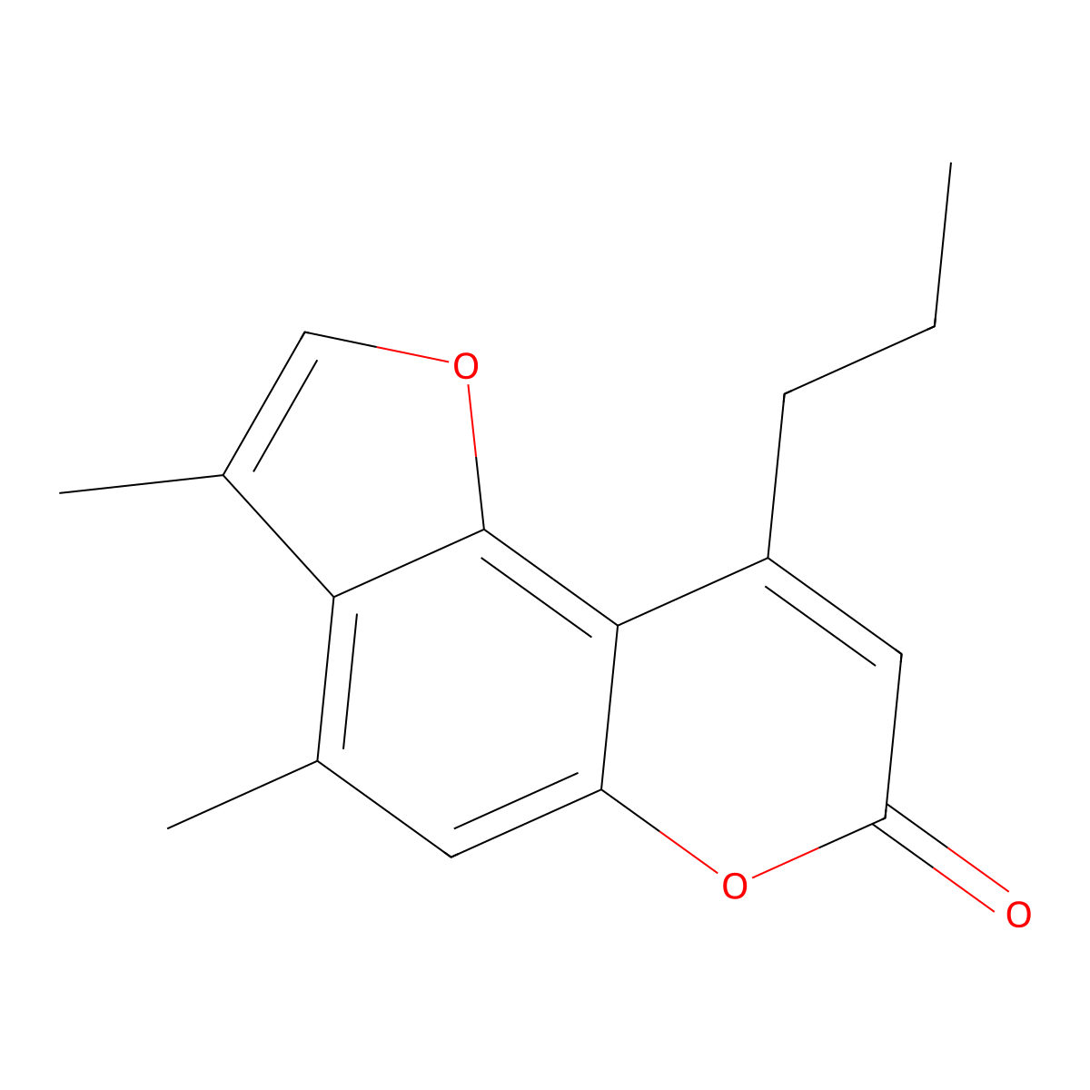 3,4-Dimethyl-9-propylfuro[2,3-f]chromen-7-one molecular structure, CAS 374762-95-5