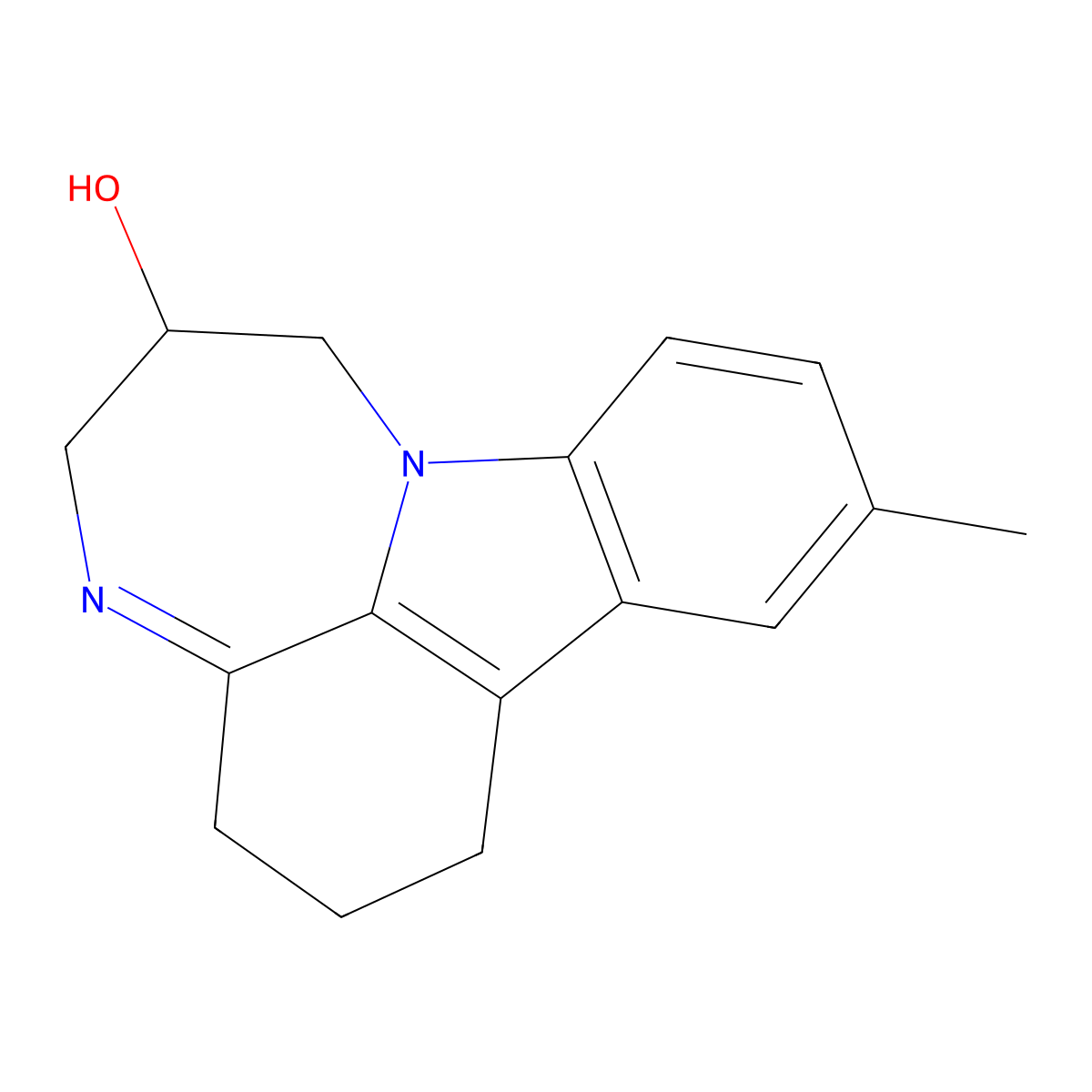 11-Methyl-1,2,3,5,6,7-hexahydro[1,4]diazepino[3,2,1-jk]carbazol-6-ol molecular structure, CAS 374763-00-5