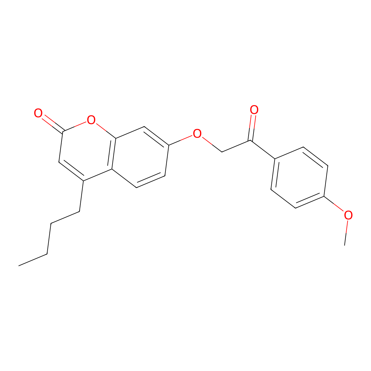 4-butyl-7-[2-(4-methoxyphenyl)-2-oxoethoxy]-2H-chromen-2-one molecular structure, CAS 374763-89-0