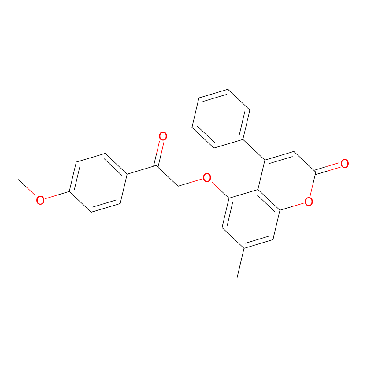 5-[2-(4-methoxyphenyl)-2-oxoethoxy]-7-methyl-4-phenyl-2H-chromen-2-one molecular structure, CAS 374764-70-2