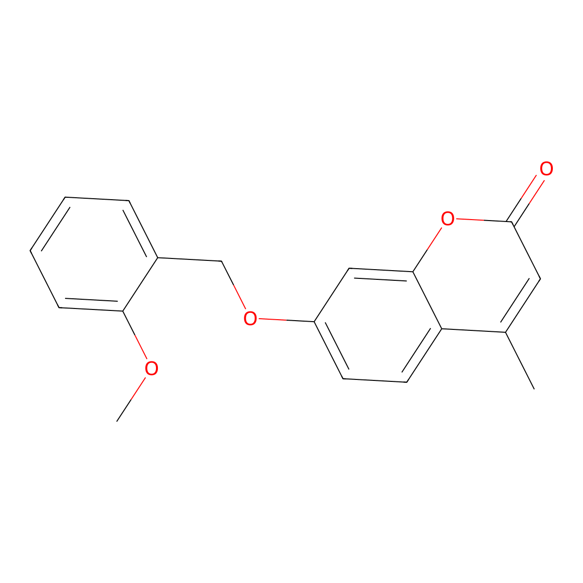7-[(2-methoxybenzyl)oxy]-4-methyl-2H-chromen-2-one molecular structure, CAS 374764-72-4