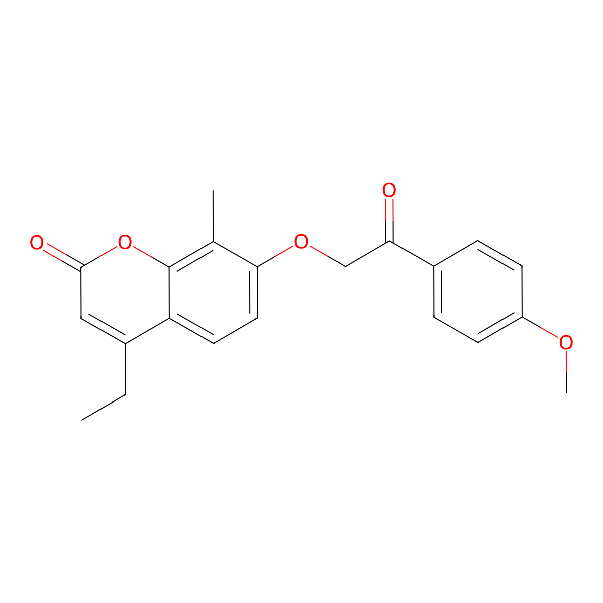 4-ethyl-7-[2-(4-methoxyphenyl)-2-oxoethoxy]-8-methyl-2H-chromen-2-one molecular structure, CAS 374765-50-1