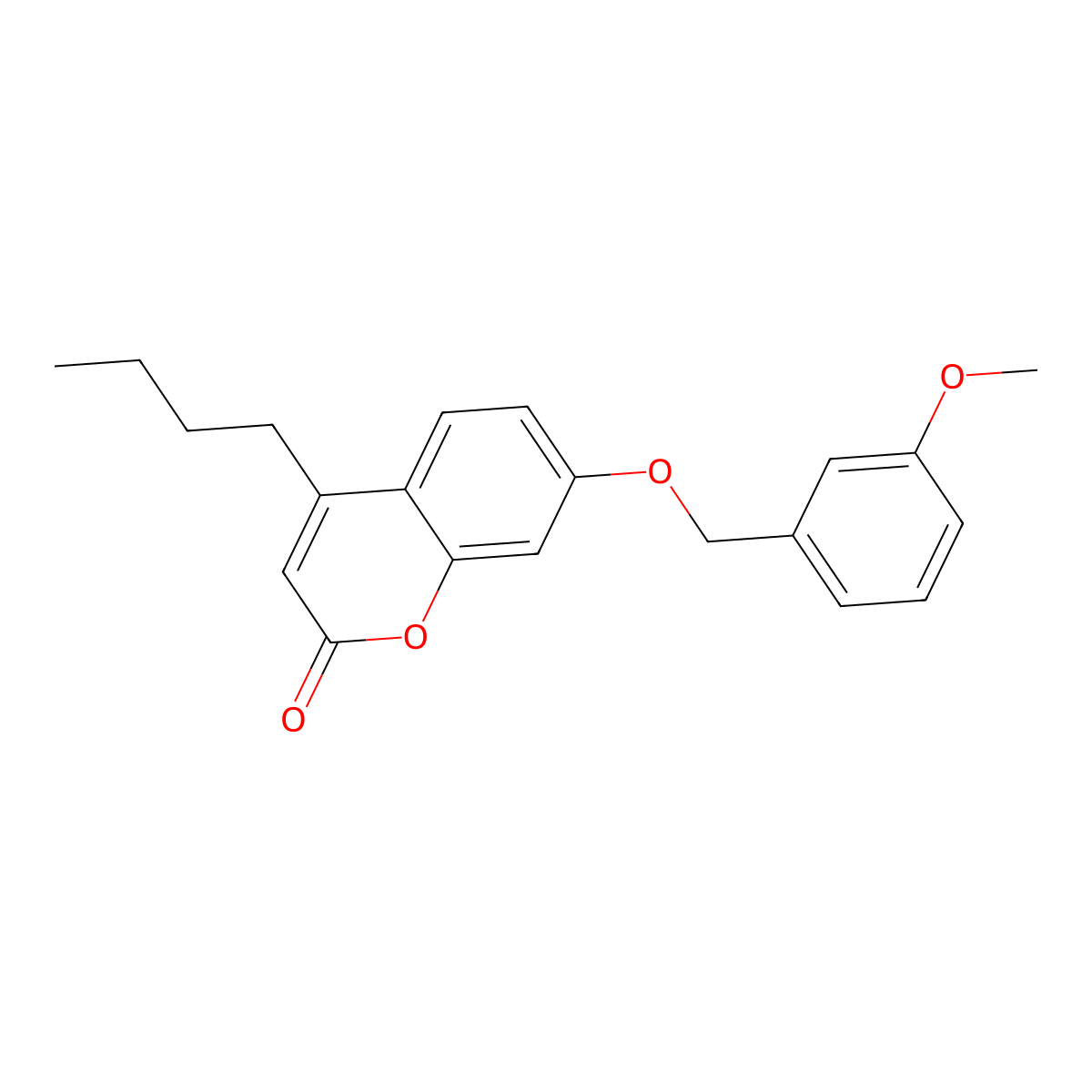 4-butyl-7-[(3-methoxybenzyl)oxy]-2H-chromen-2-one molecular structure, CAS 374765-61-4
