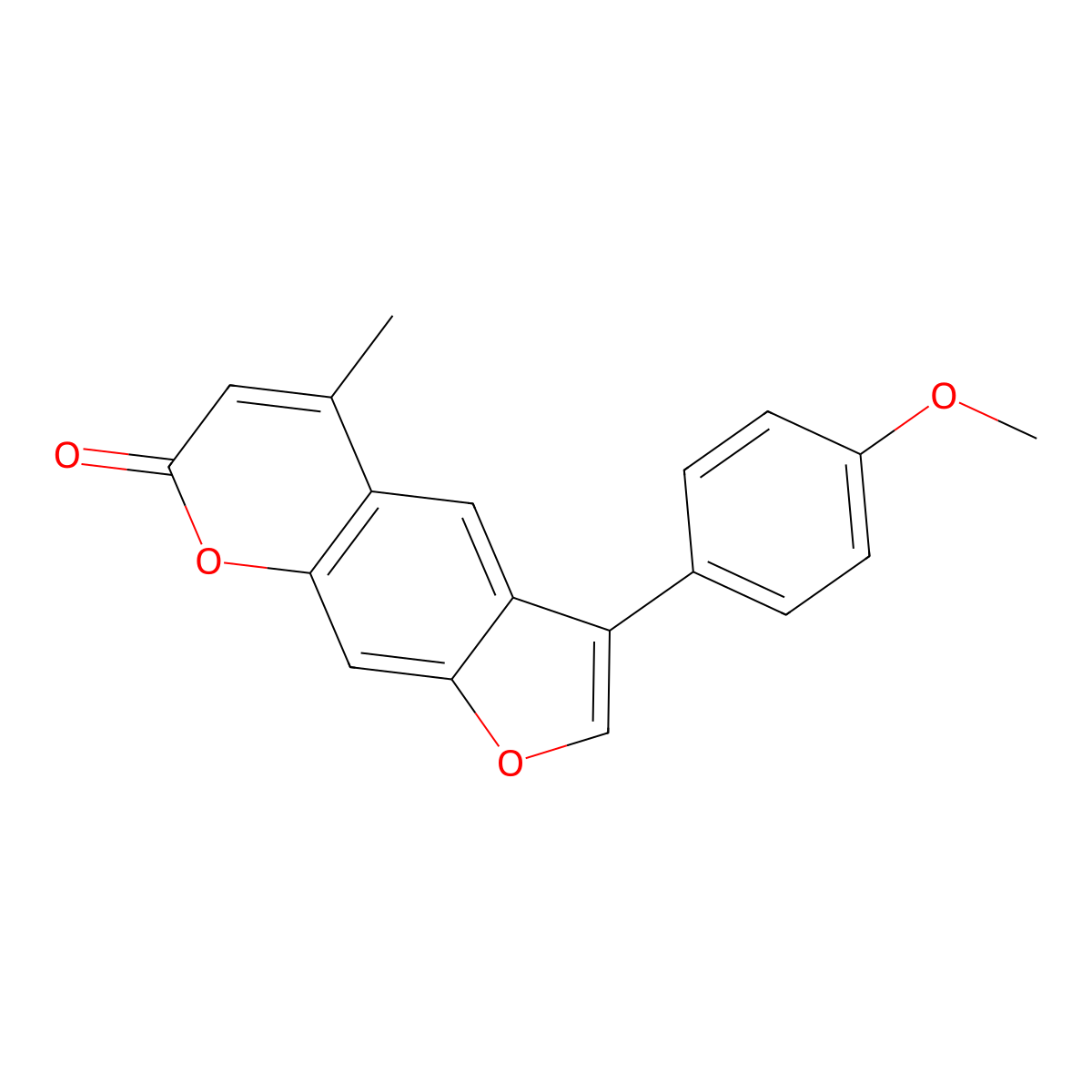 3-(4-methoxyphenyl)-5-methyl-7H-furo[3,2-g]chromen-7-one molecular structure, CAS 374765-72-7