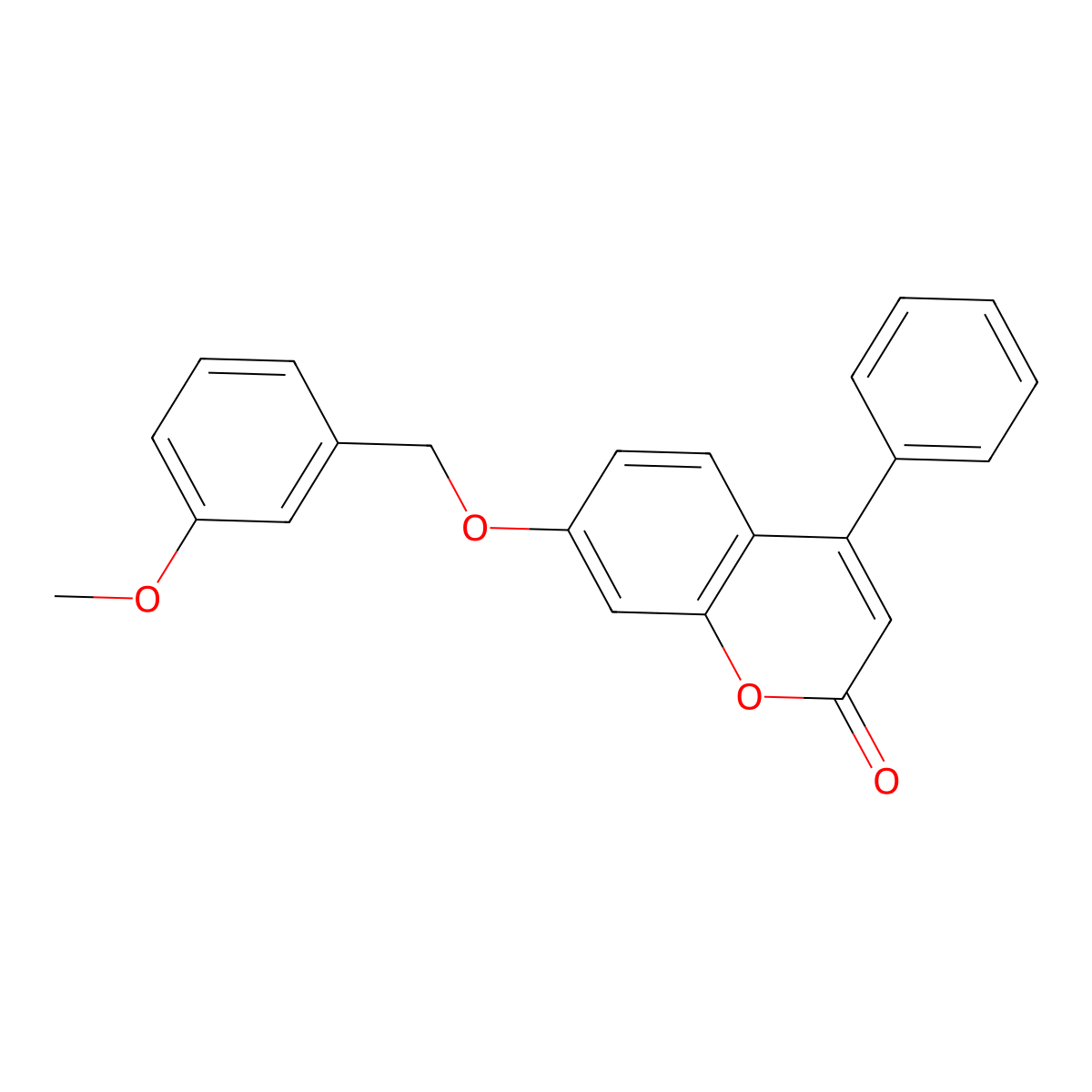 7-[(3-methoxybenzyl)oxy]-4-phenyl-2H-chromen-2-one molecular structure, CAS 374765-78-3