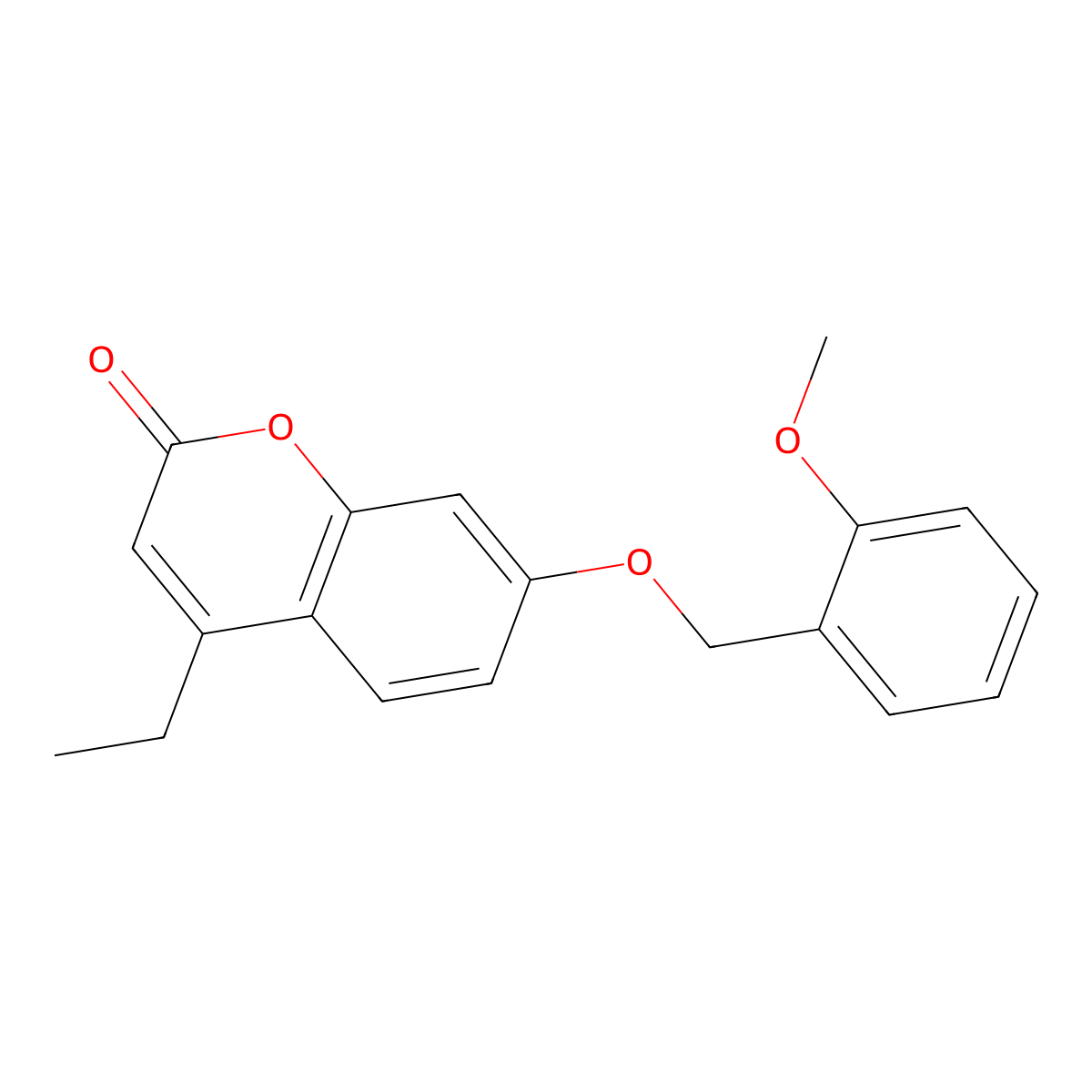 4-ethyl-7-[(2-methoxybenzyl)oxy]-2H-chromen-2-one molecular structure, CAS 374765-85-2
