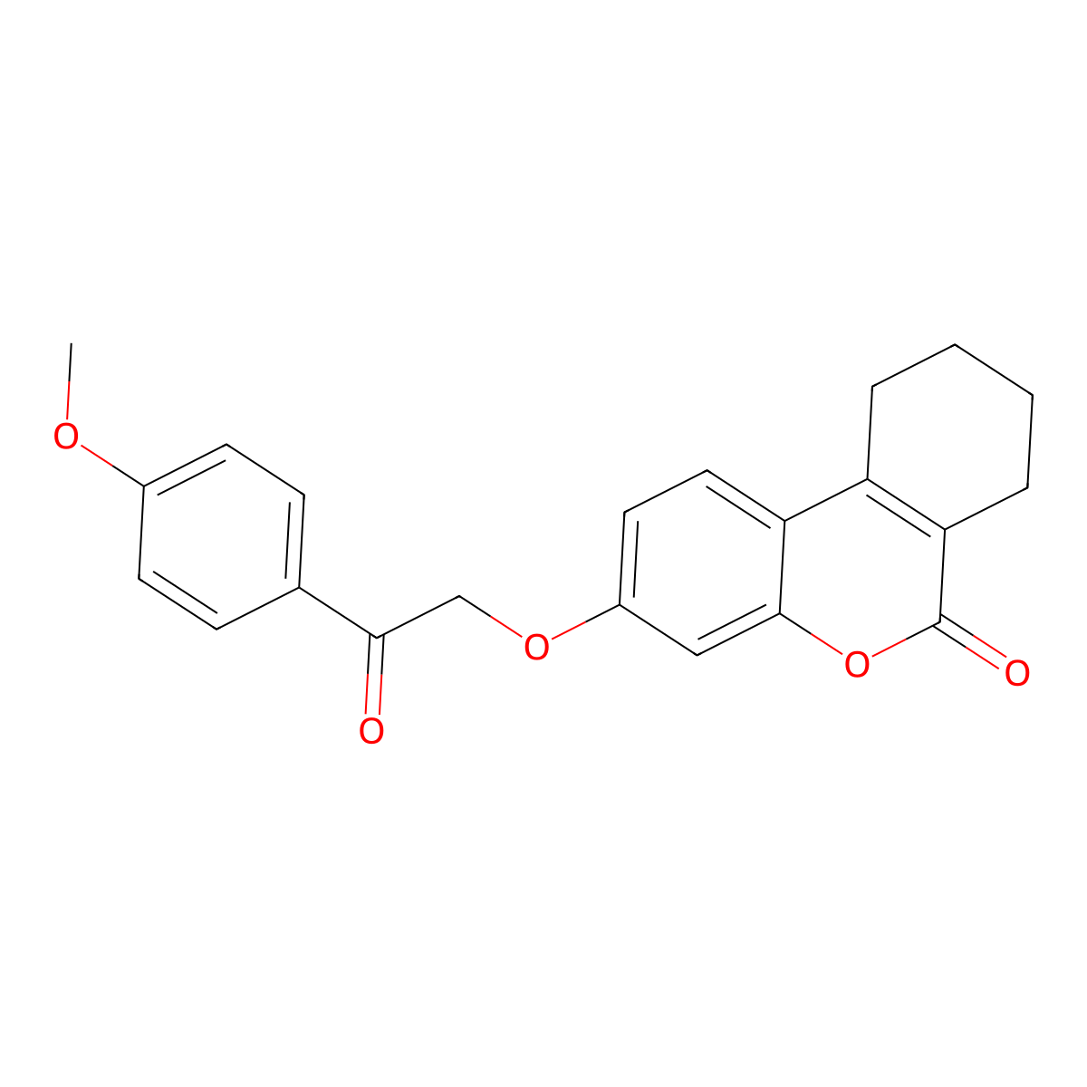 3-[2-(4-methoxyphenyl)-2-oxoethoxy]-7,8,9,10-tetrahydro-6H-benzo[c]chromen-6-one molecular structure, CAS 374765-96-5