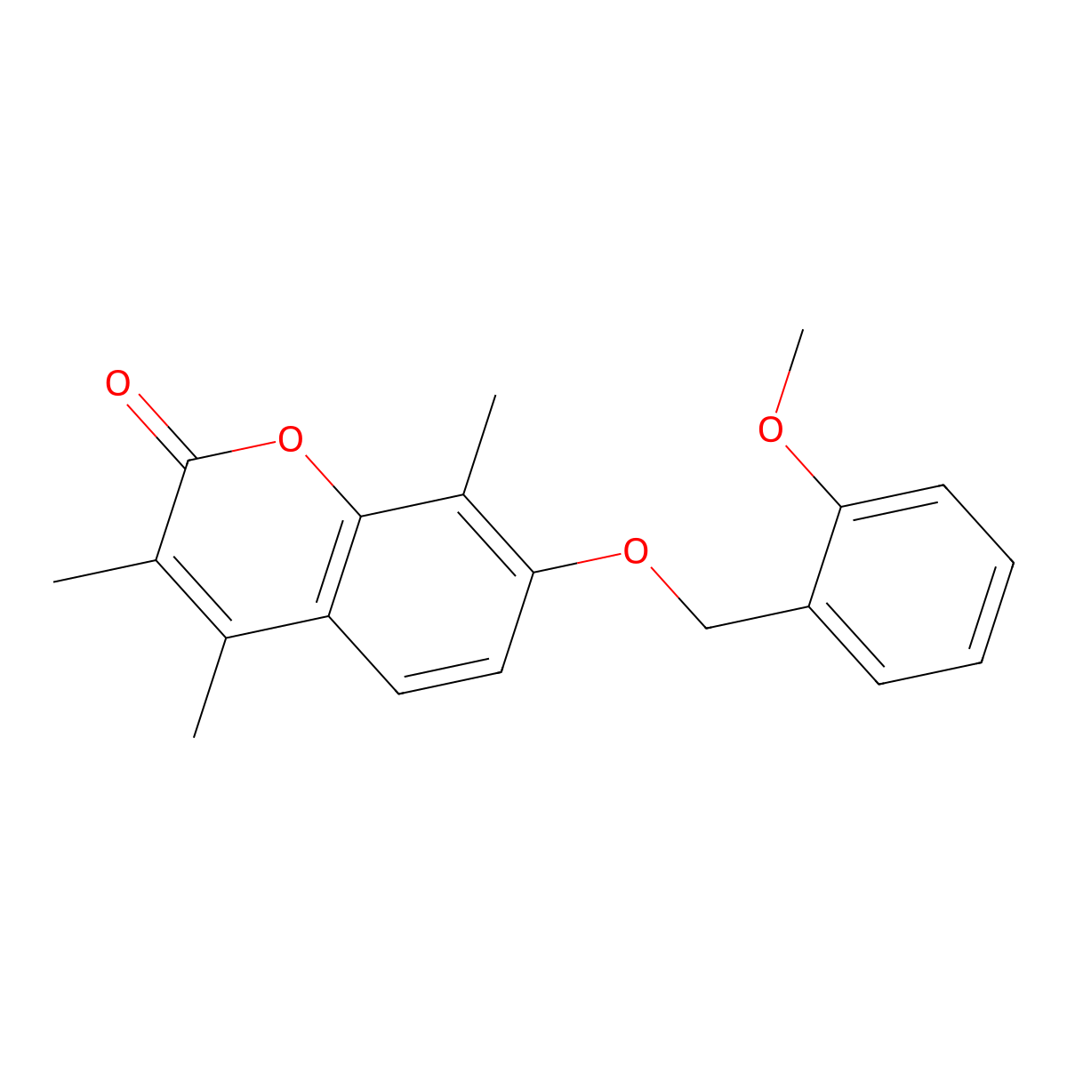 7-[(2-methoxybenzyl)oxy]-3,4,8-trimethyl-2H-chromen-2-one molecular structure, CAS 374765-97-6