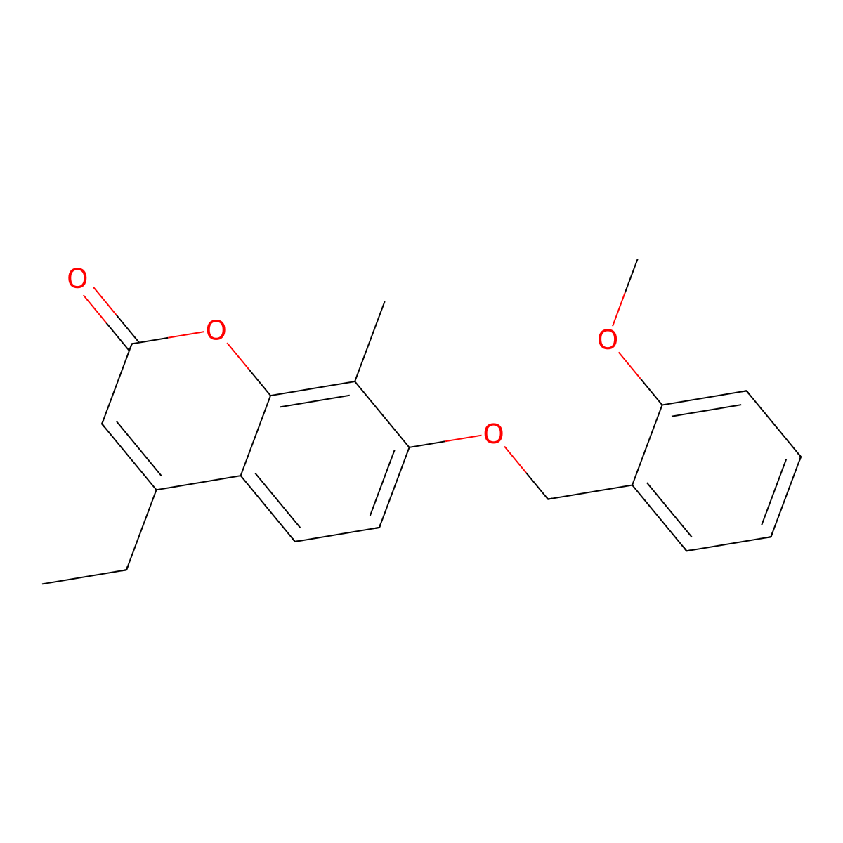 4-ethyl-7-[(2-methoxybenzyl)oxy]-8-methyl-2H-chromen-2-one molecular structure, CAS 374766-36-6