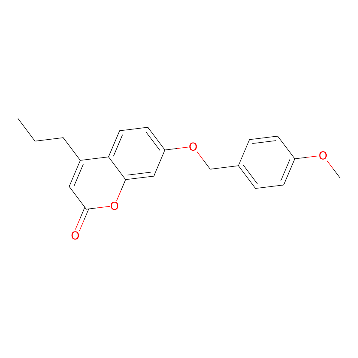 7-[(4-methoxybenzyl)oxy]-4-propyl-2H-chromen-2-one molecular structure, CAS 374766-52-6
