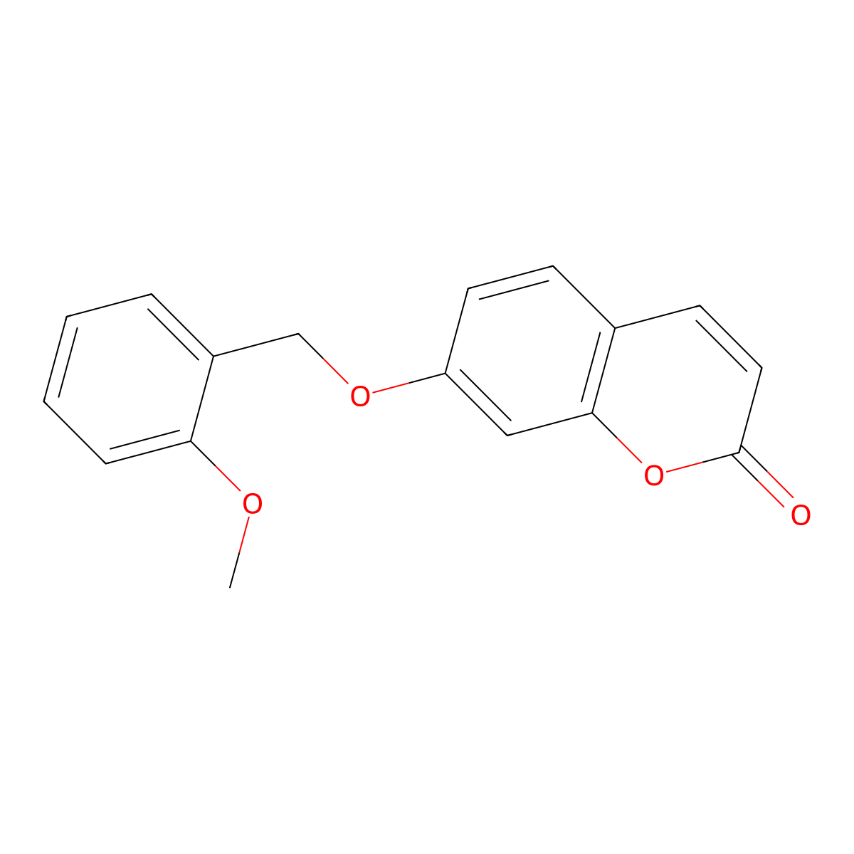 7-[(2-methoxybenzyl)oxy]-2H-chromen-2-one molecular structure, CAS 374766-80-0
